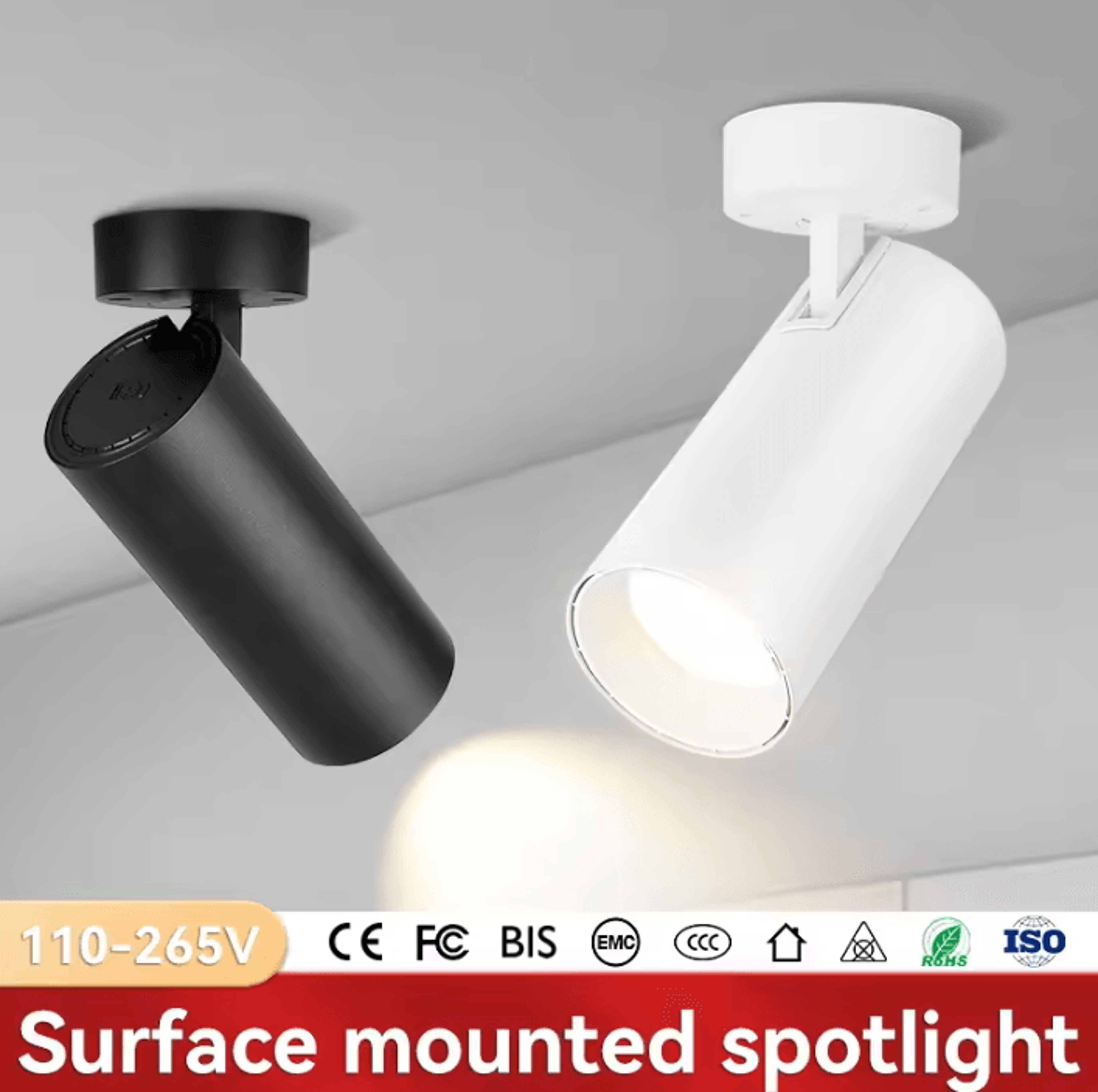 220V Foldable COB LED Downlight Surface Mounted Neutral White Ceiling Spotlight For Kitchen Bathroo 0
