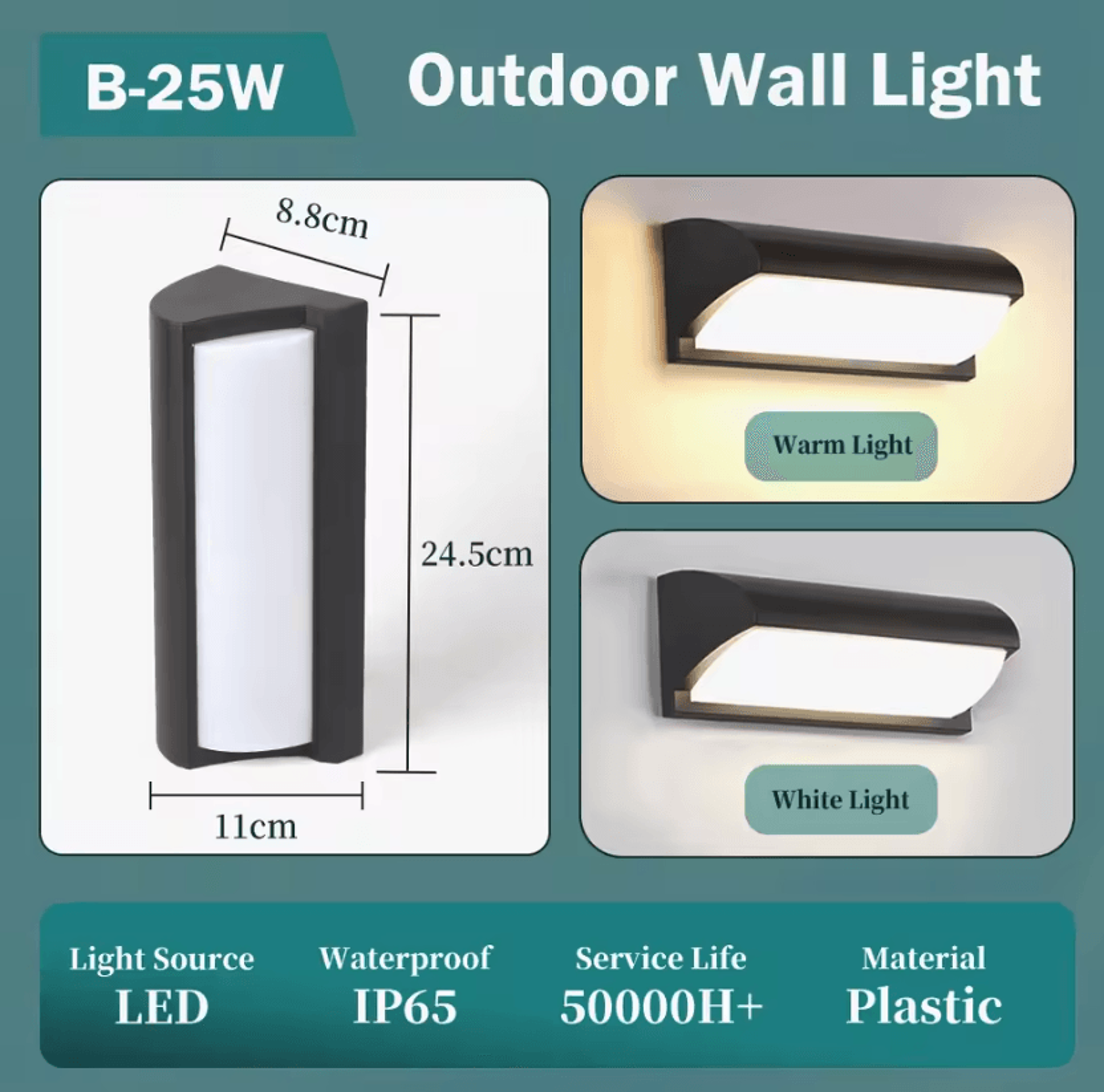 IP65 Waterproof LED Wall Light Energy Saving Outdoor Garden Lamp For Corridor Balcony And Home Deco 6