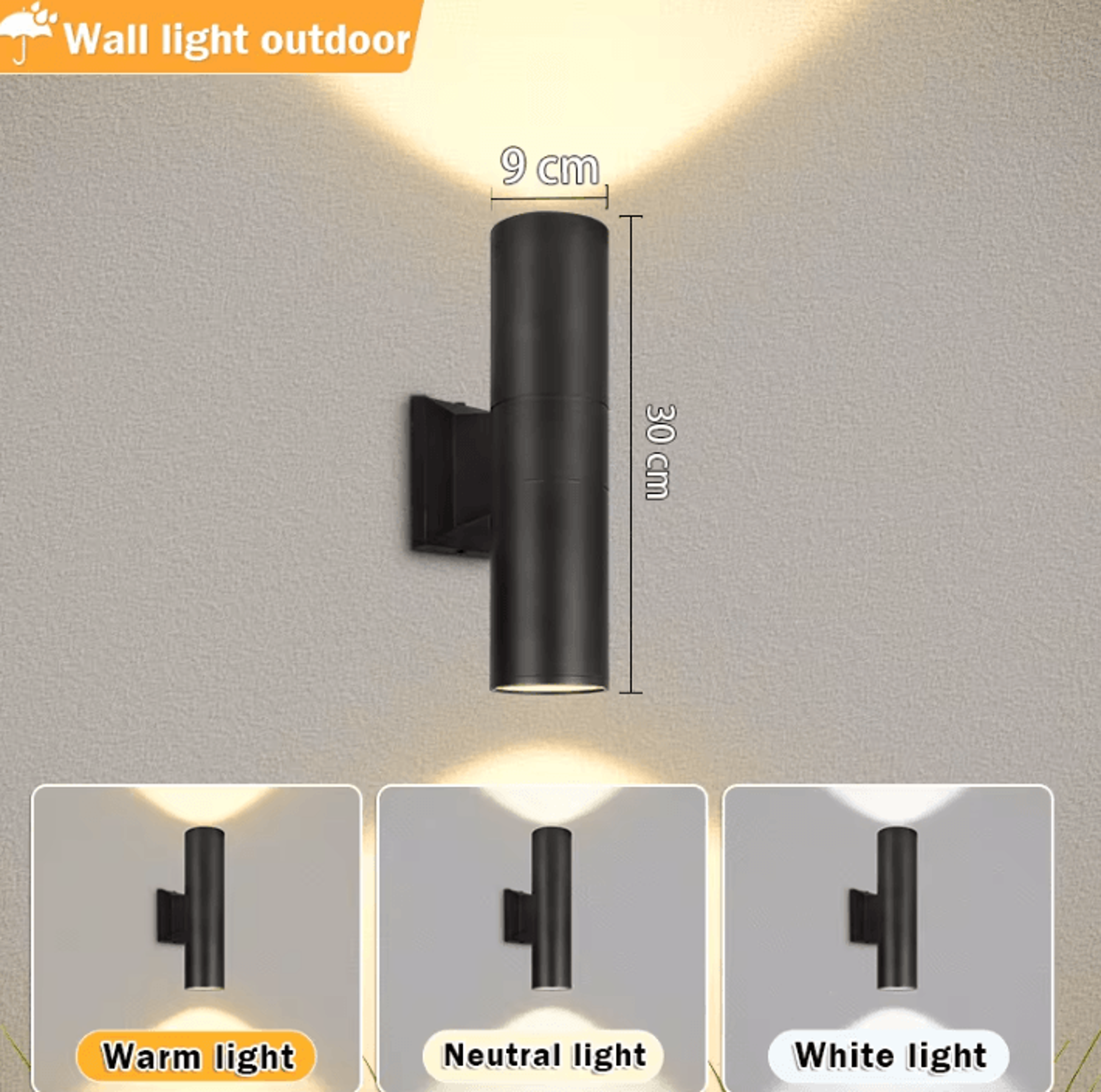 IP66 Waterproof Outdoor Wall Lamp E27 Replaceable Bulb Exterior Garden Light For Porch Patio And Ho 11