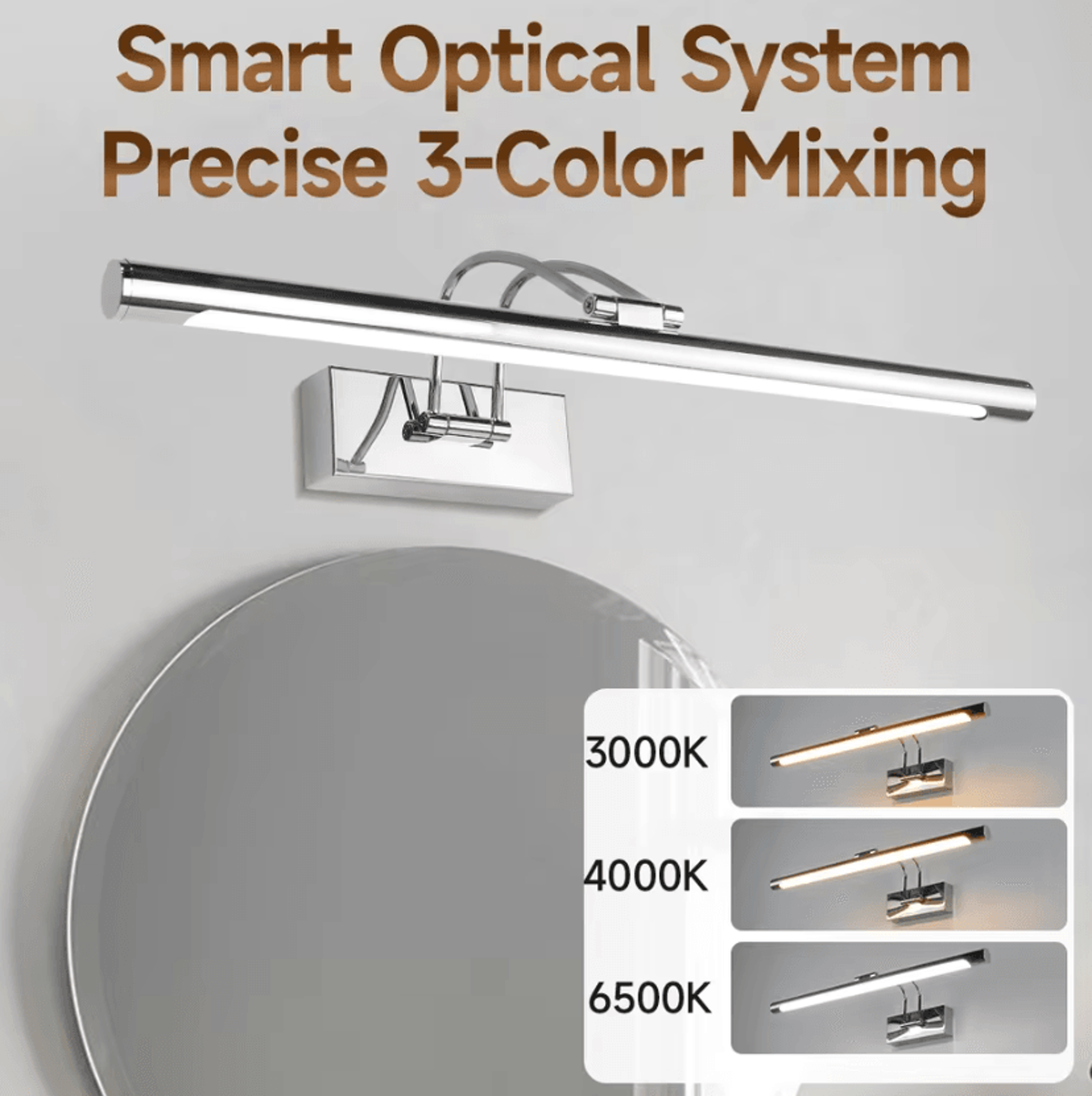 Modern LED Vanity Mirror Wall Light 3Color 110220V Dressing Table Lamp For Makeup And Bathroom Ligh 4