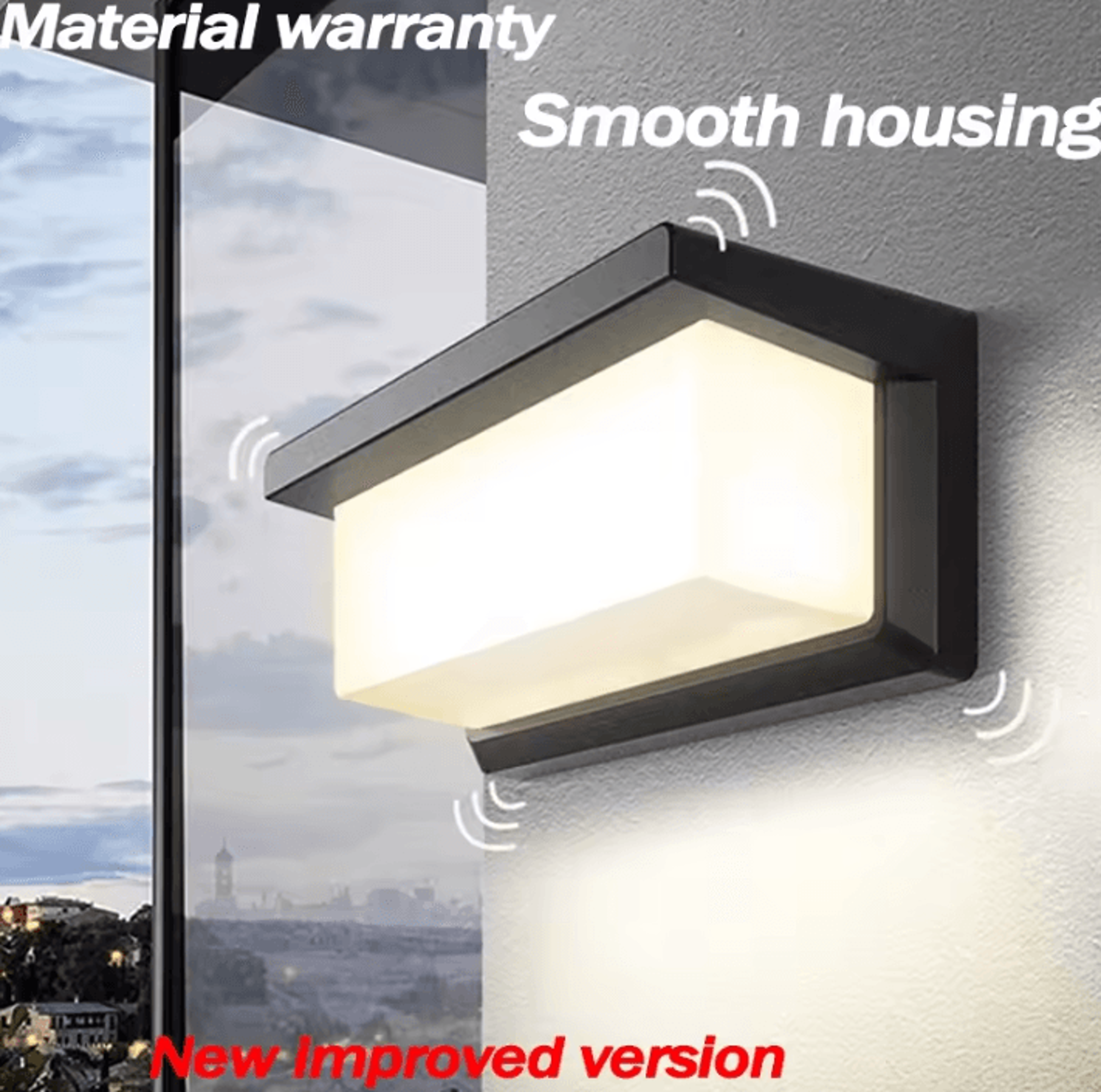 Modern IP65 Waterproof LED Outdoor Wall Light 12W 25W Decorative Lamp For Garden Corridor And Exter 1