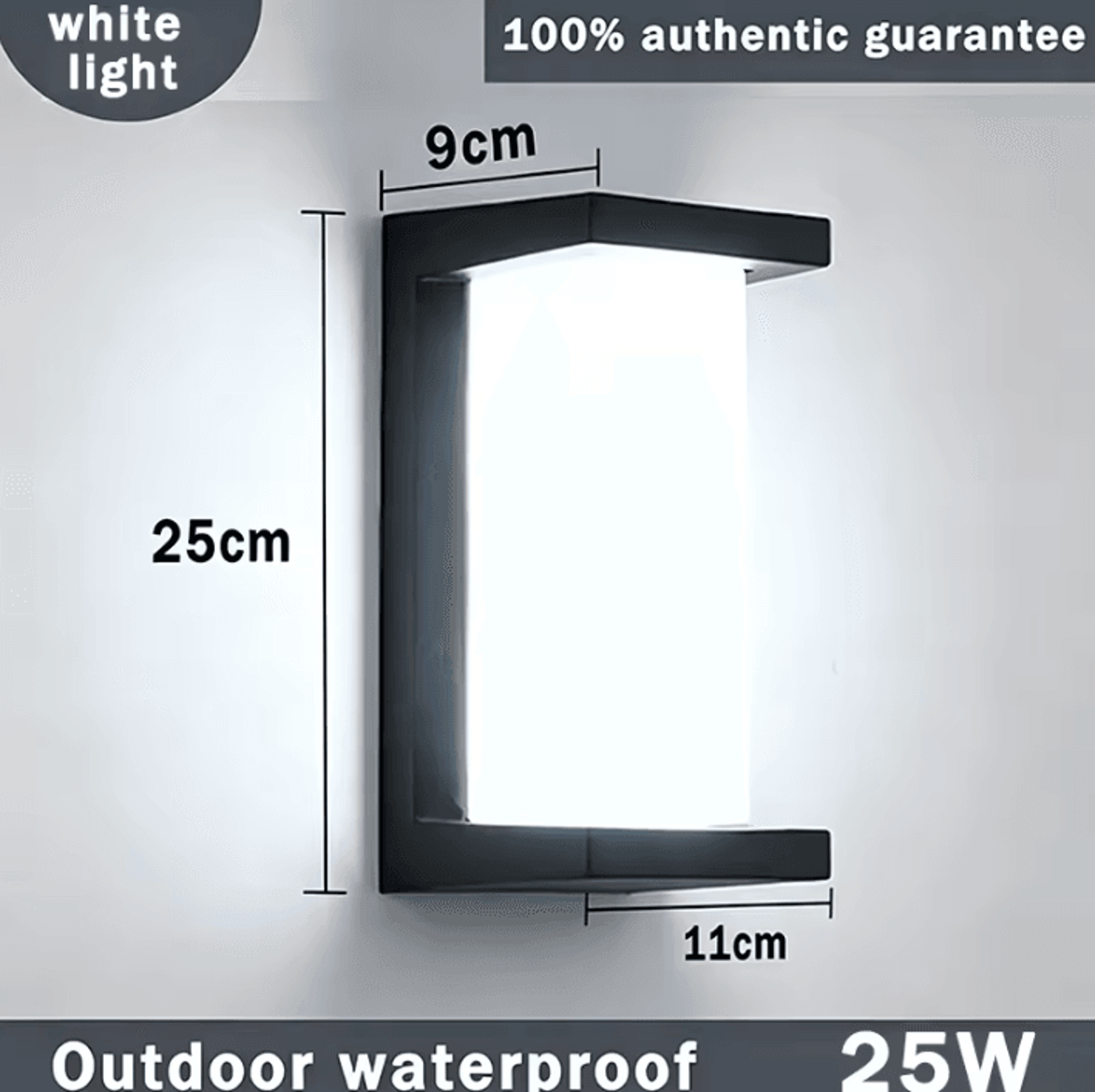 Modern IP65 Waterproof LED Outdoor Wall Light 12W 25W Decorative Lamp For Garden Corridor And Exter 8