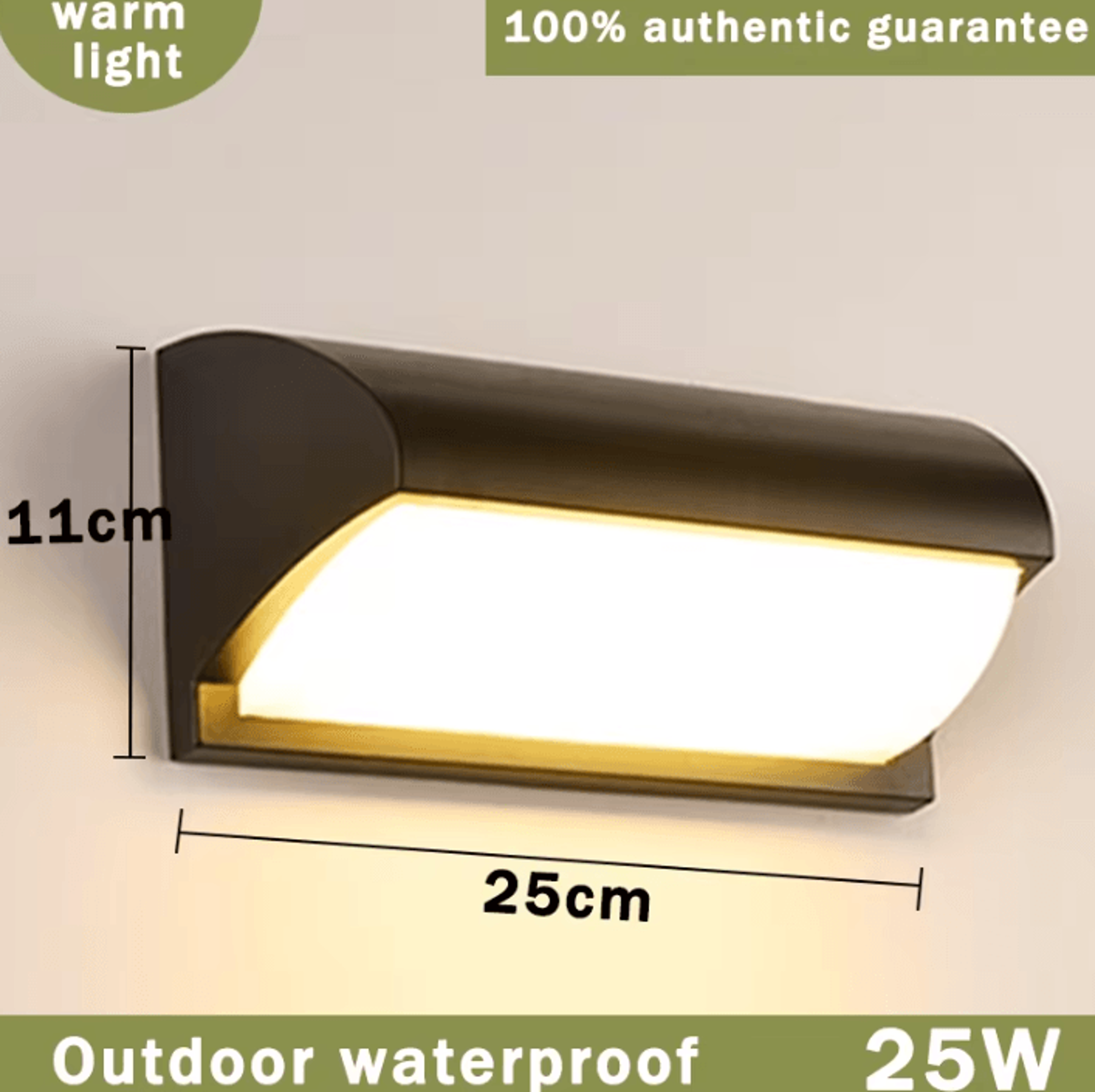 Modern IP65 Waterproof LED Outdoor Wall Light 12W 25W Decorative Lamp For Garden Corridor And Exter 6