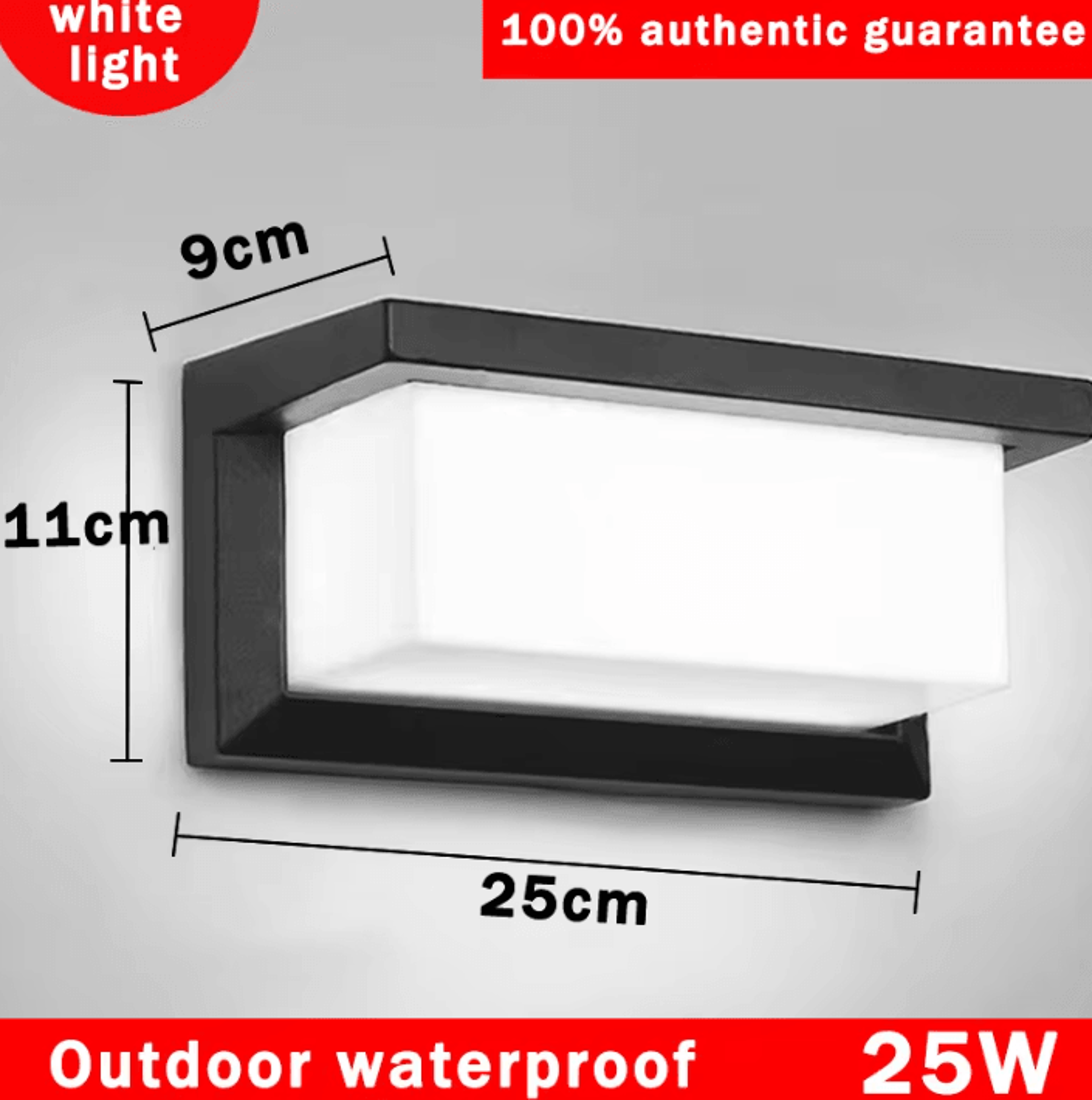 Modern IP65 Waterproof LED Outdoor Wall Light 12W 25W Decorative Lamp For Garden Corridor And Exter 11