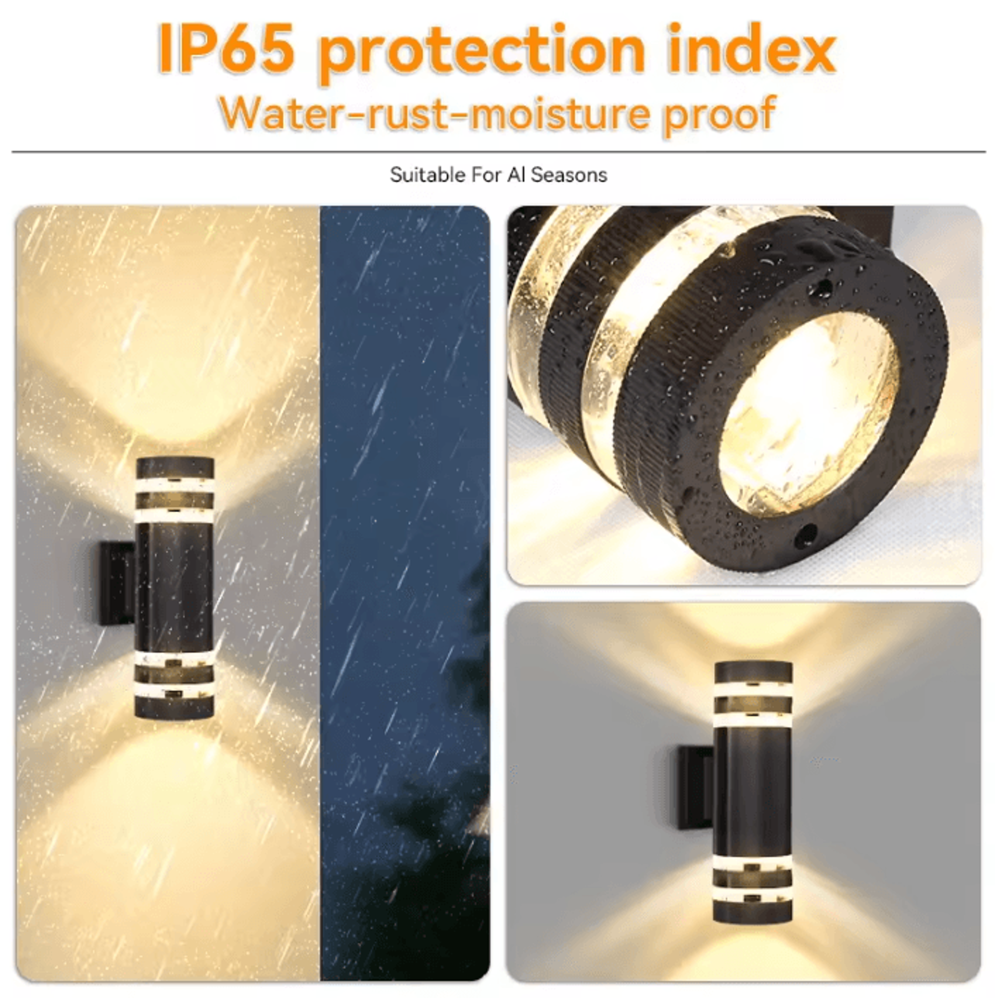 IP65 Waterproof E27 Outdoor Wall Light Replaceable Bulb Decorative Lamp For Garden Gate Balcony And 2