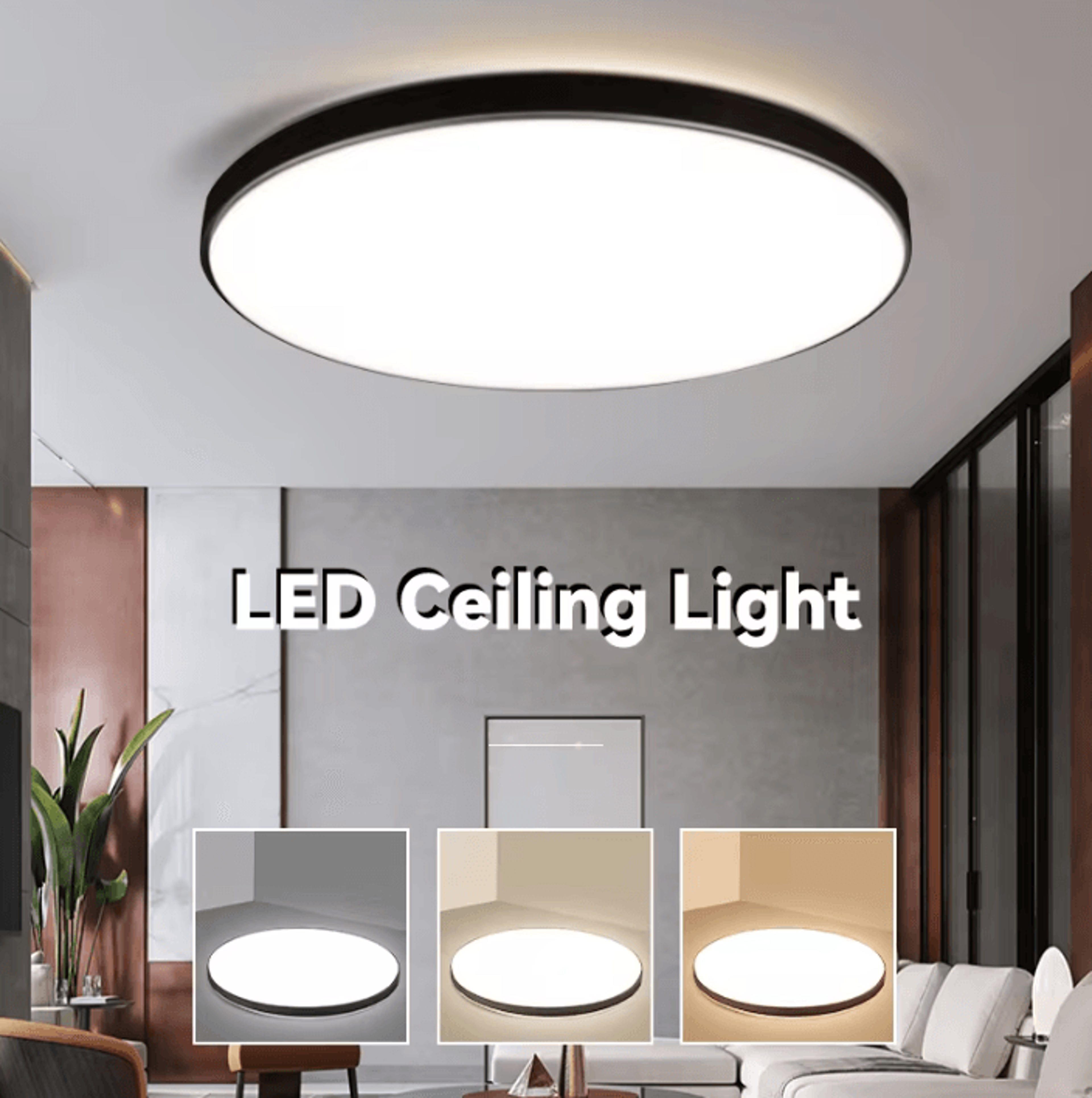 Modern Ultra Thin LED Ceiling Light 18W 30W 40W Slim Indoor Lamp For Kitchen Bedroom Living Room An 1