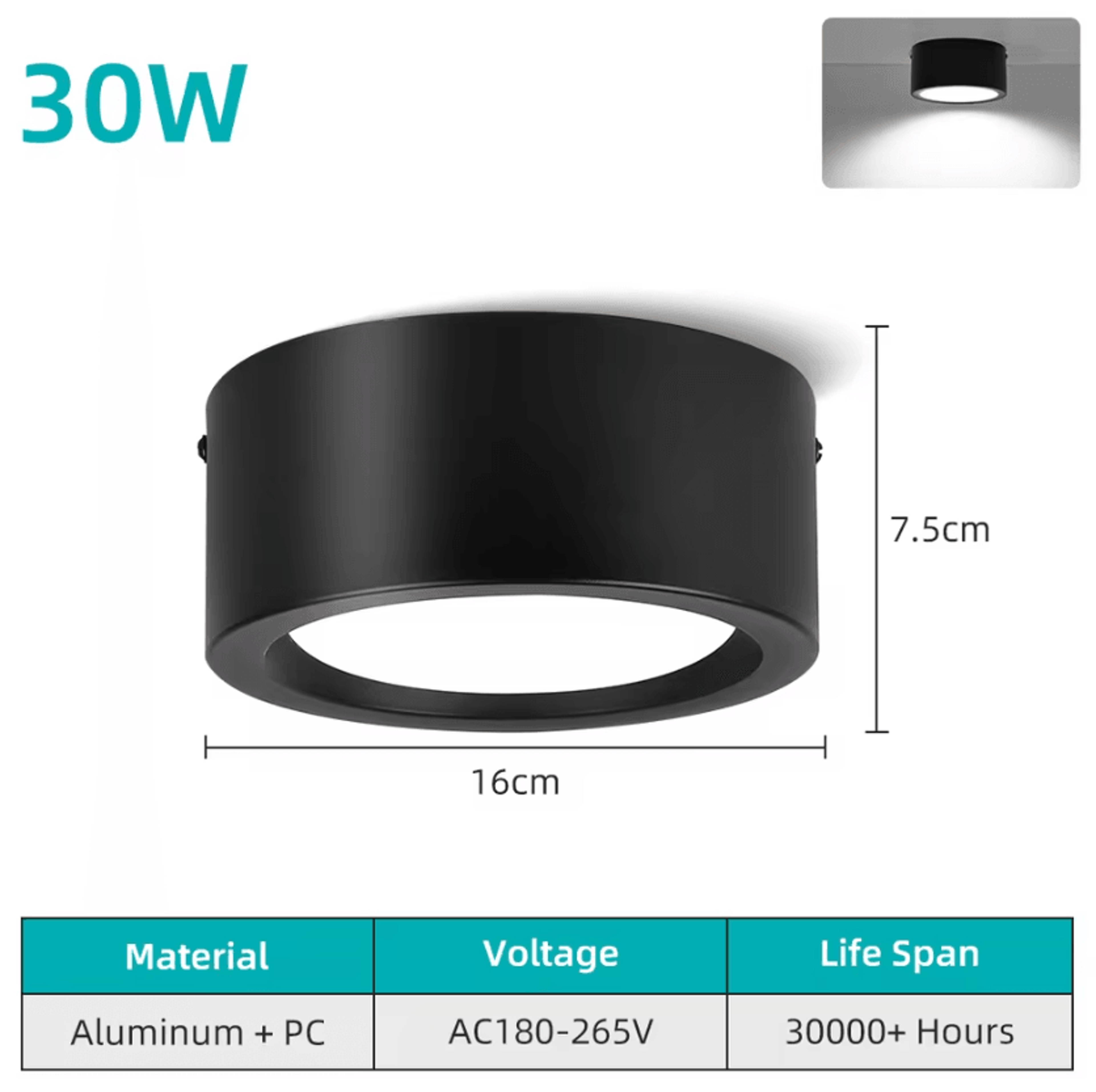 Ultra Thin LED Ceiling Panel Light 20W 30W Square Round 110265V Modern Lamp For Bedroom And Living  9
