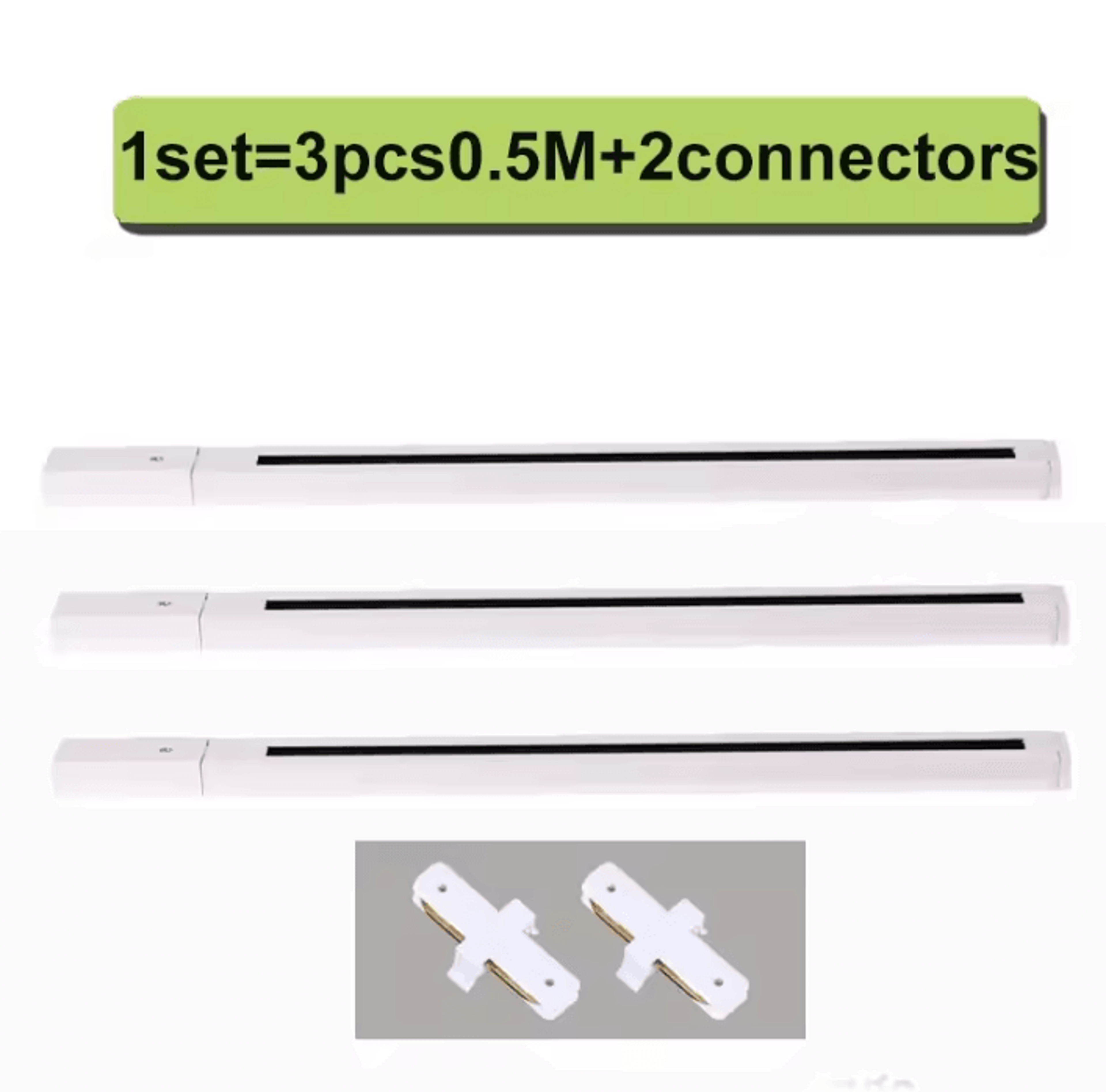 05M LED Track Lighting Rail 2Wire System Universal Ceiling Mount Accessory For Spotlight Fixtures 8