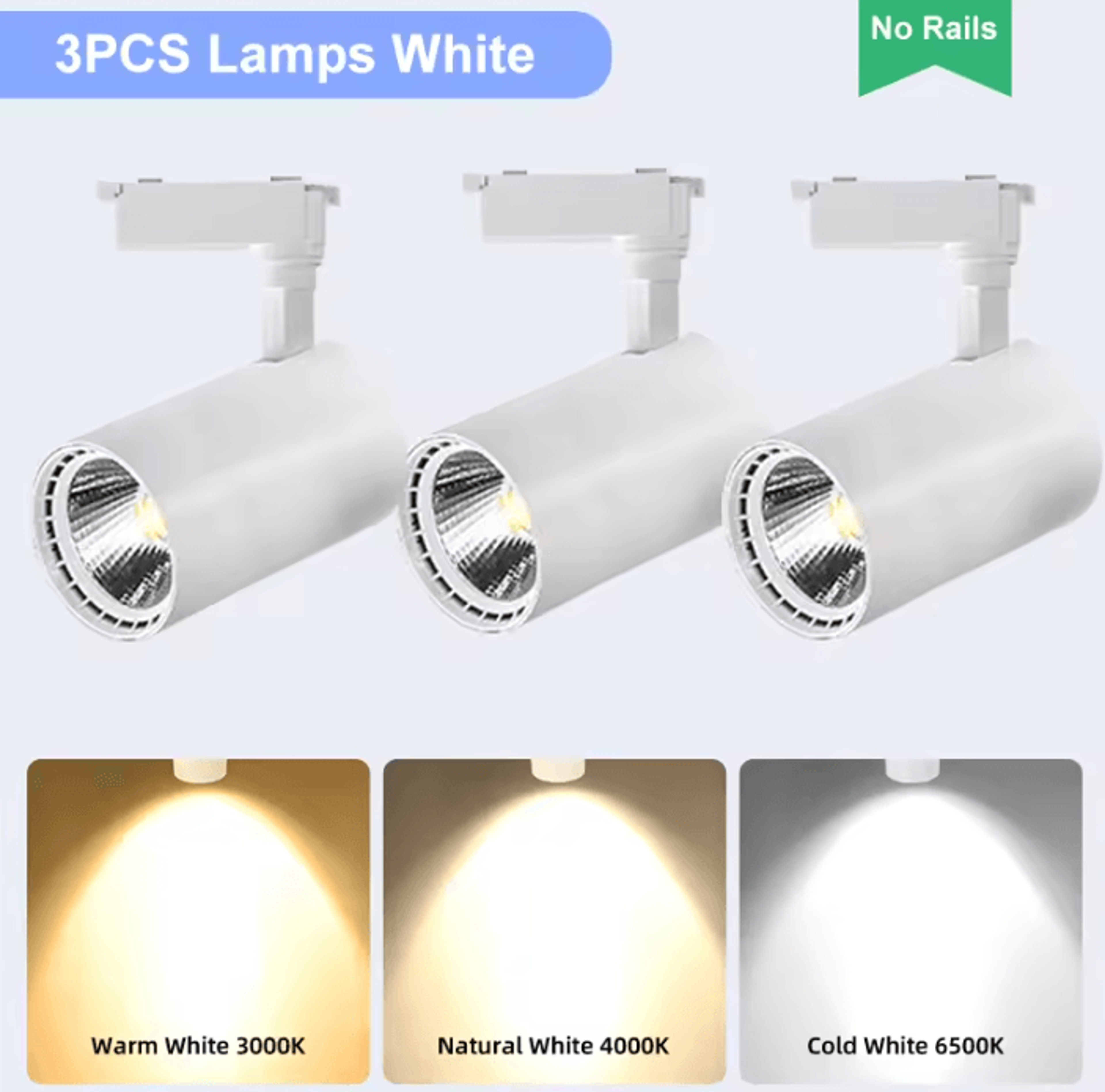 Modern Blue and White LED Ceiling Downlight Dual Color Panel Spotlight for Living Room and Bathroom – view 5