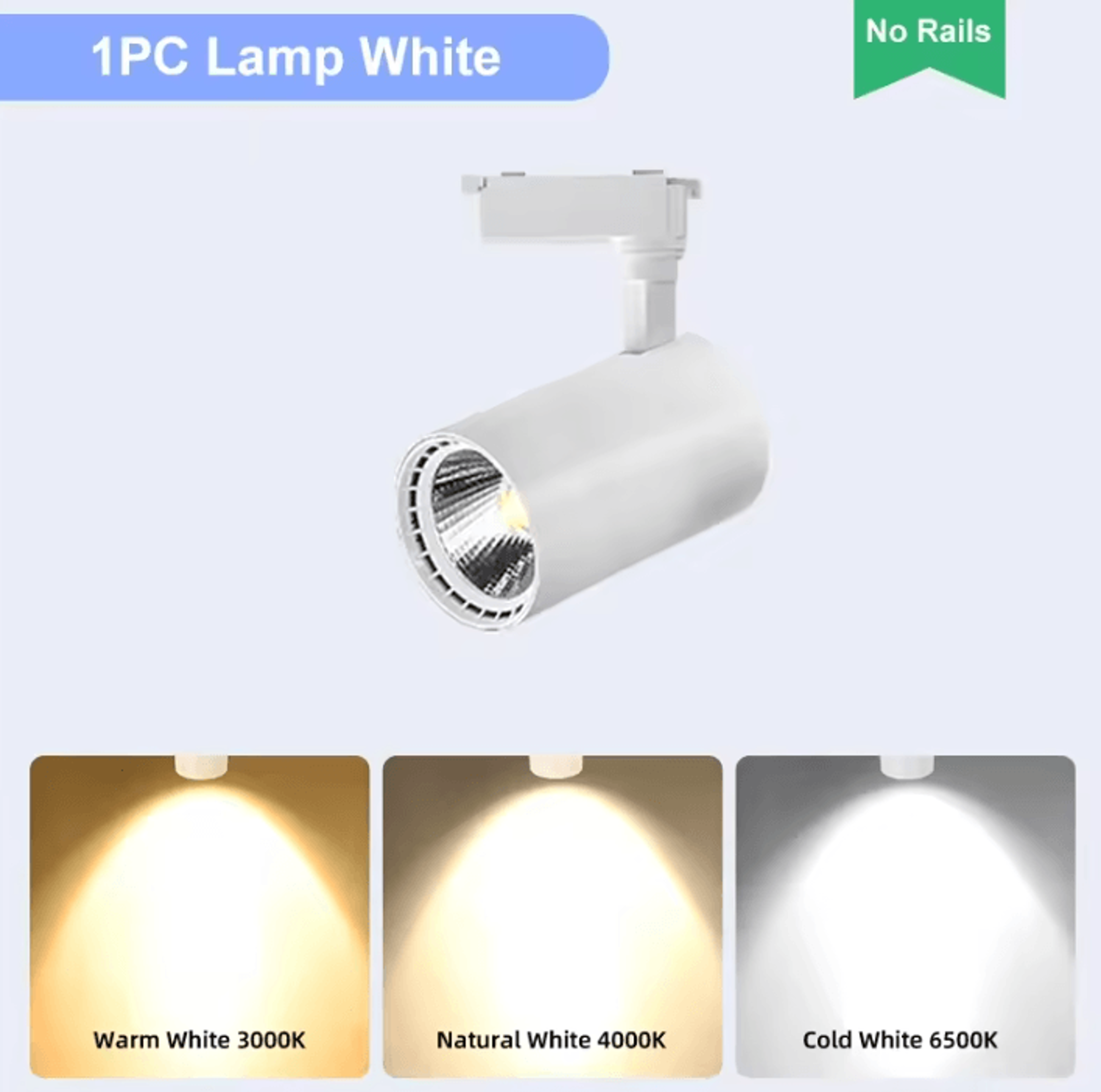 Modern Blue and White LED Ceiling Downlight Dual Color Panel Spotlight for Living Room and Bathroom – view 2