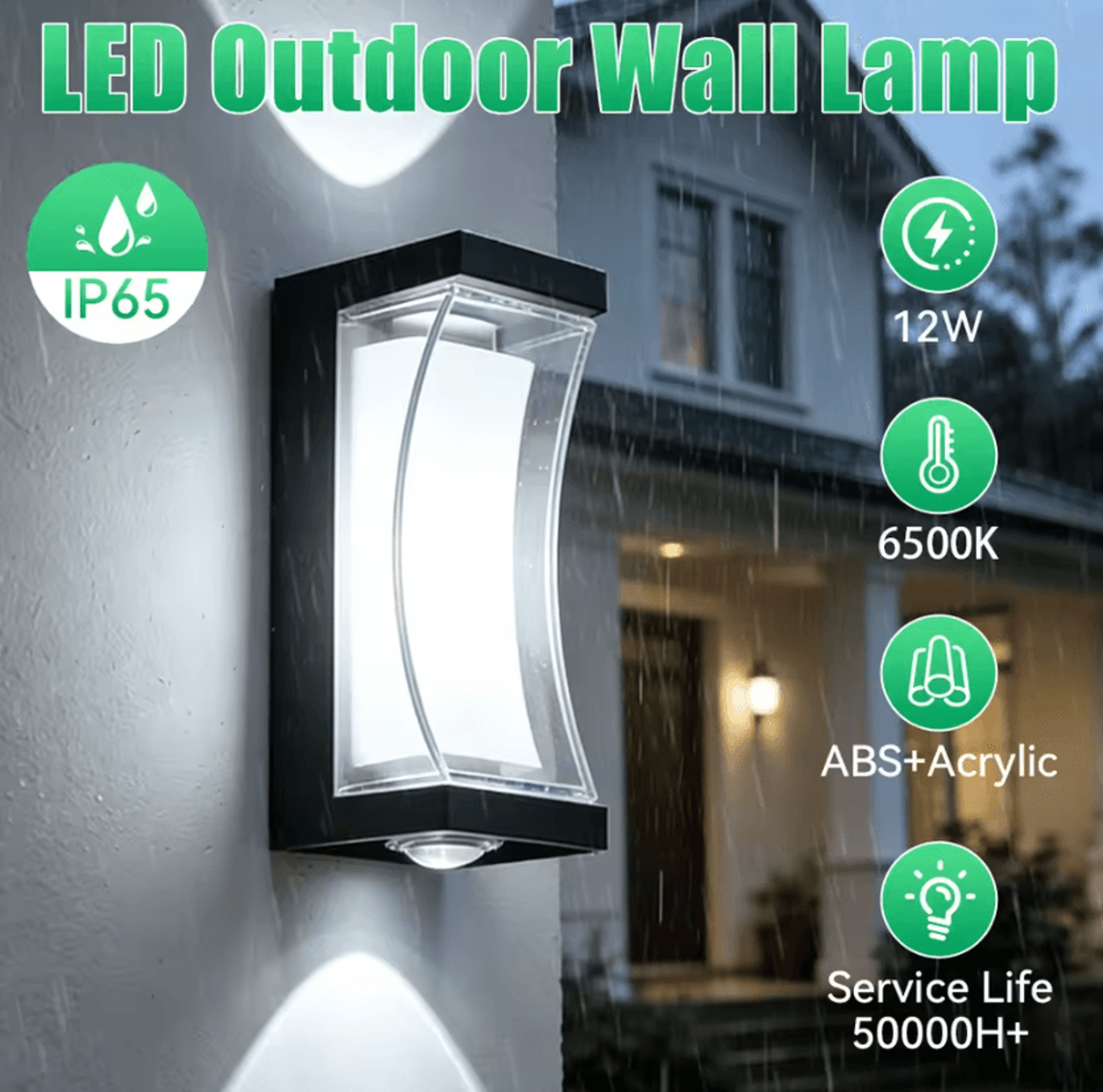 Modern IP65 Waterproof LED Outdoor Wall Light 85265V Porch Lamp For Garage Backyard And Exterior De 4