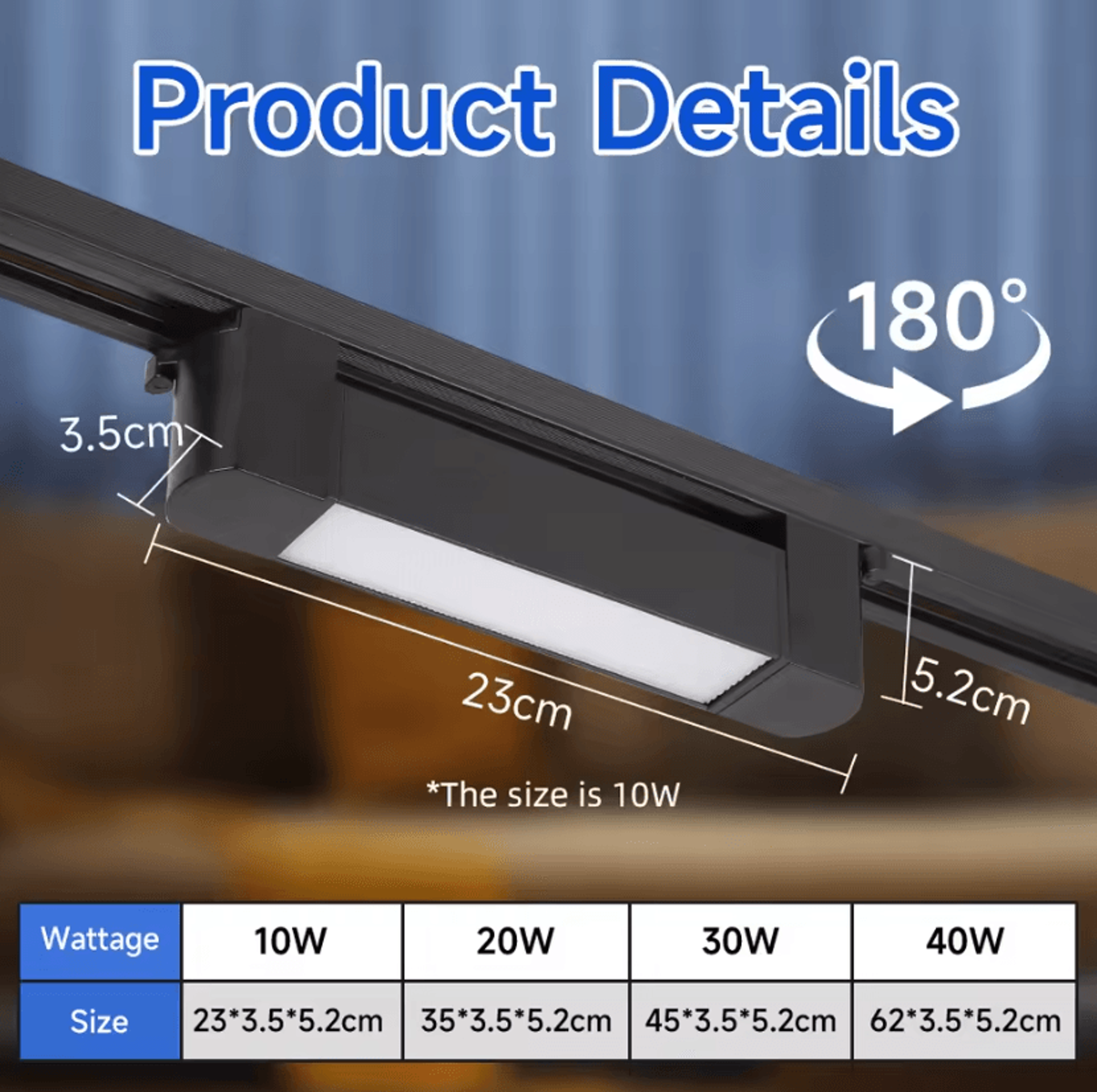 Tricolor LED Linear Track Light Modern Ceiling Rail Floodlight For Home And Clothing Store 1