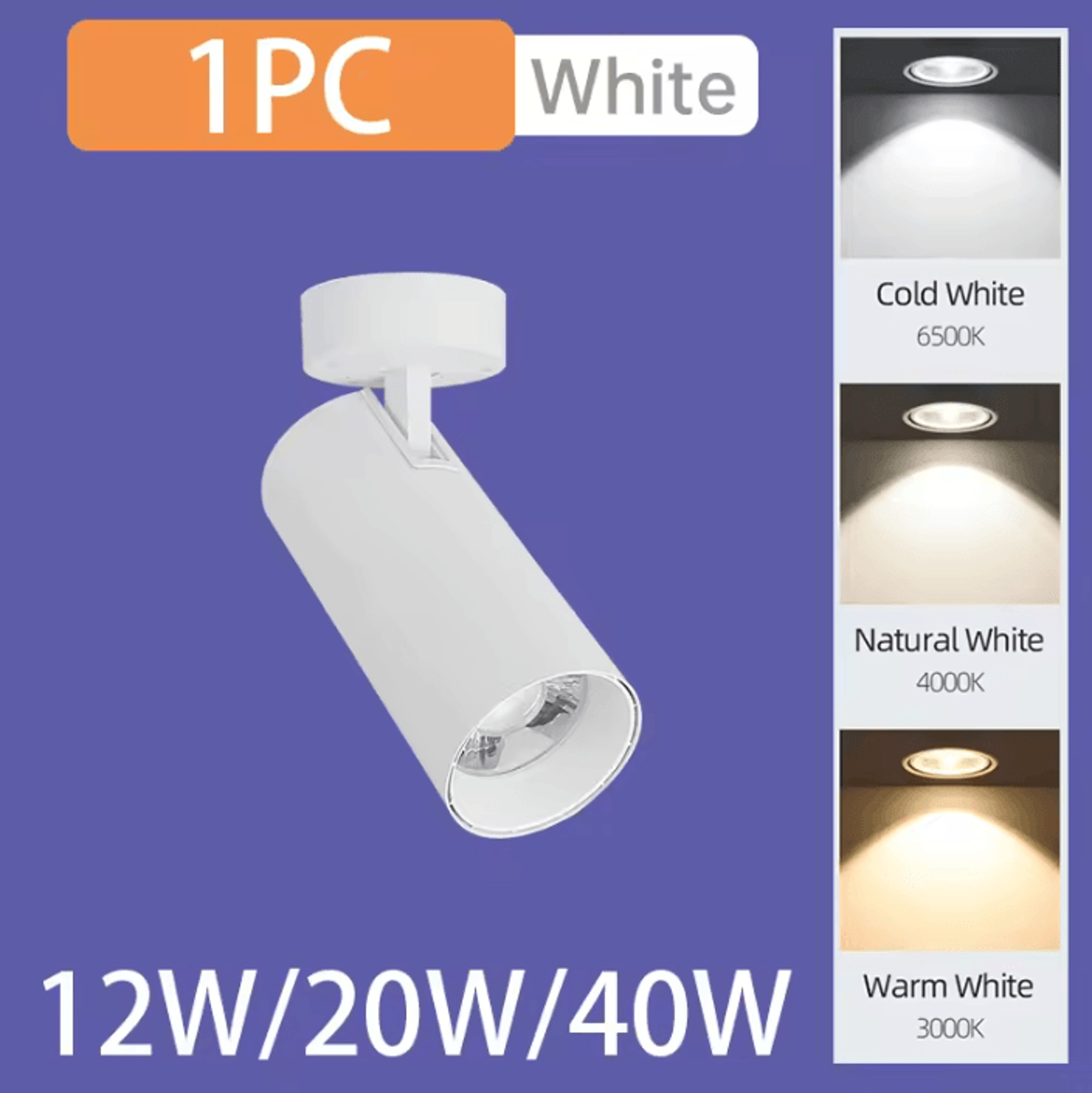 Tricolor LED Surface Mounted Ceiling Spotlight 85265V Modern Downlight For Living Room Bedroom And  7