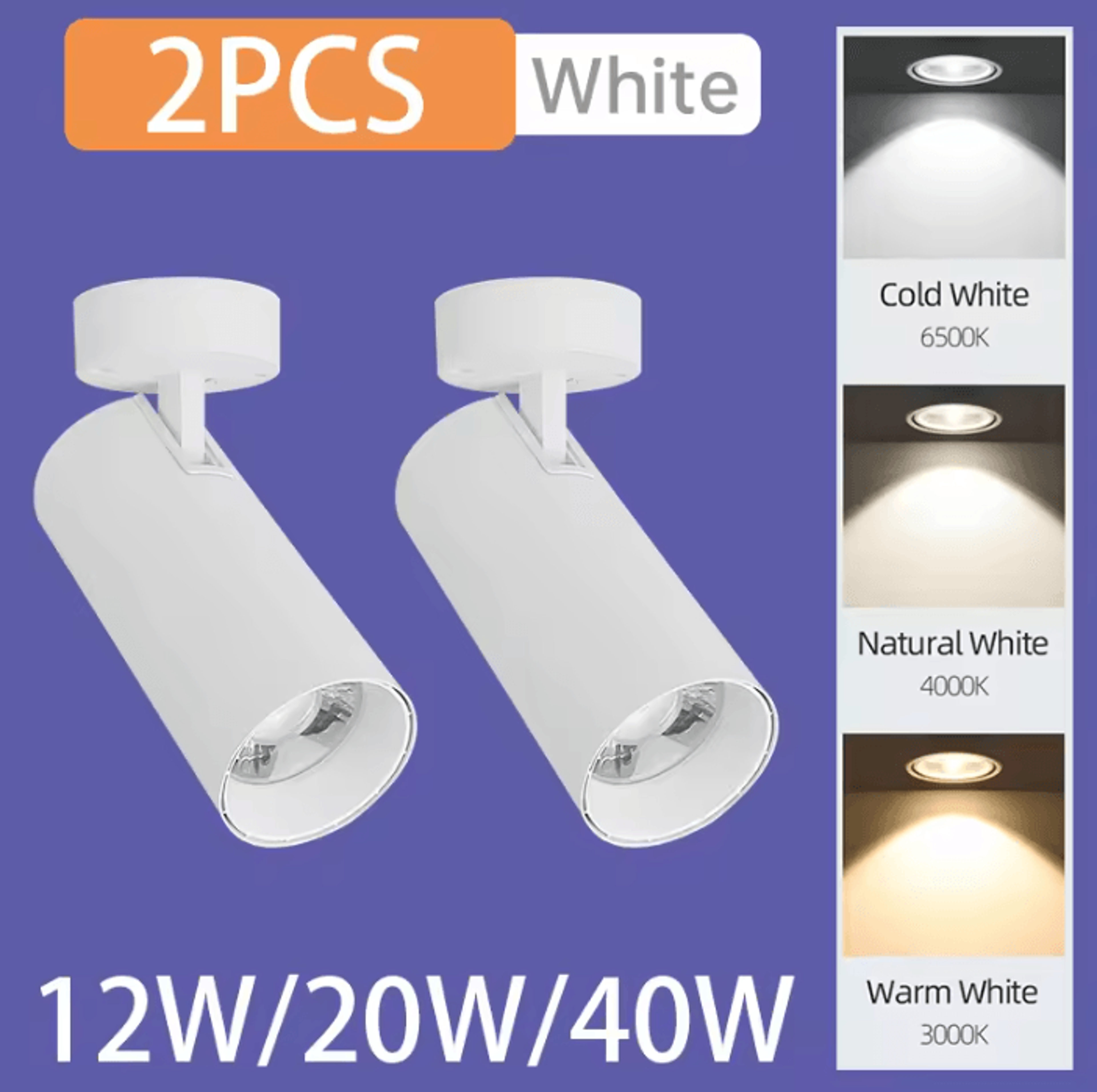 Tricolor LED Surface Mounted Ceiling Spotlight 85265V Modern Downlight For Living Room Bedroom And  6