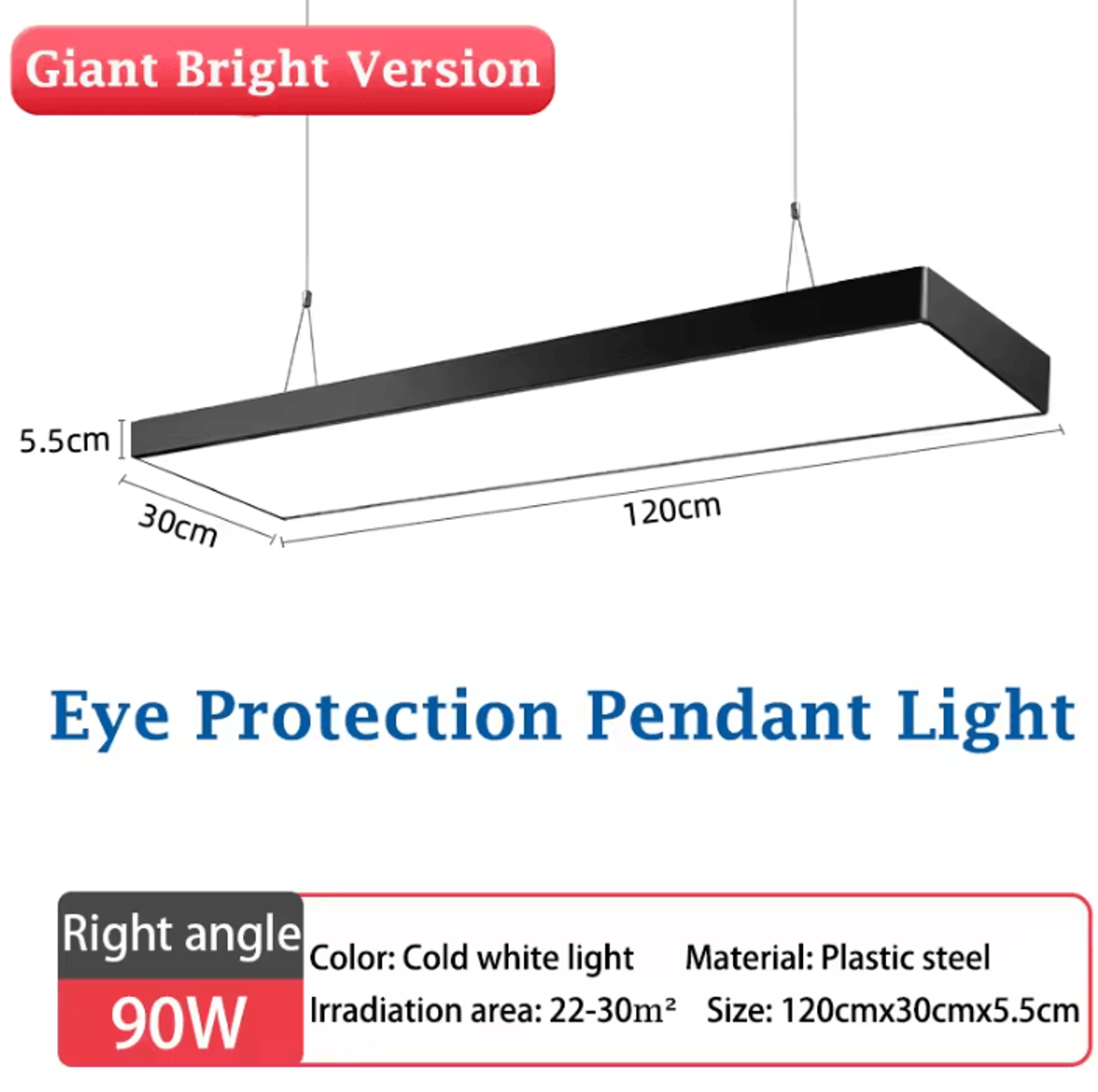 Modern 120CM LED Pendant Bar Light 185265V Linear Hanging Chandelier For Dining Room Office And Sto 4