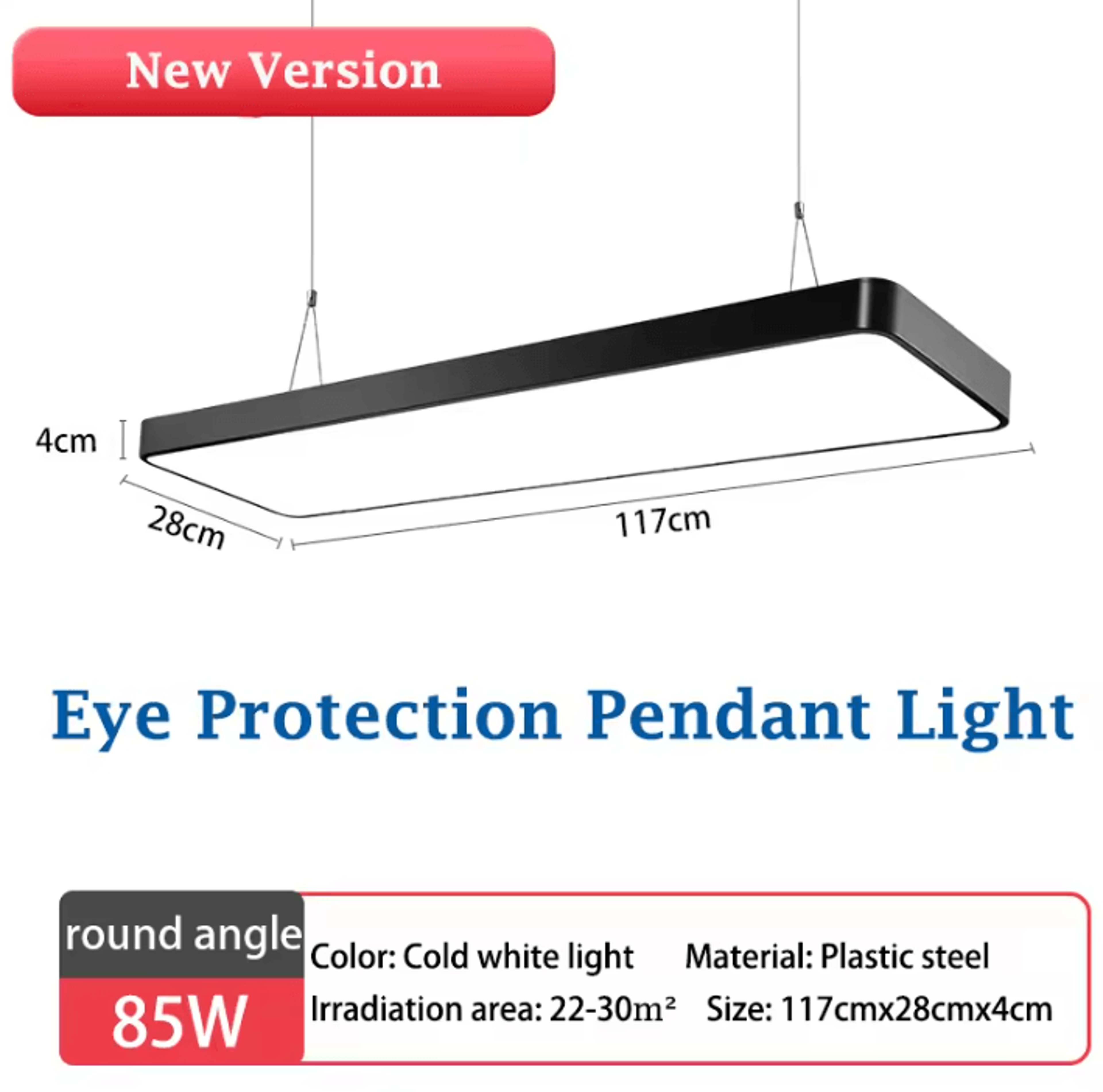 Modern 120CM LED Pendant Bar Light 185265V Linear Hanging Chandelier For Dining Room Office And Sto 12