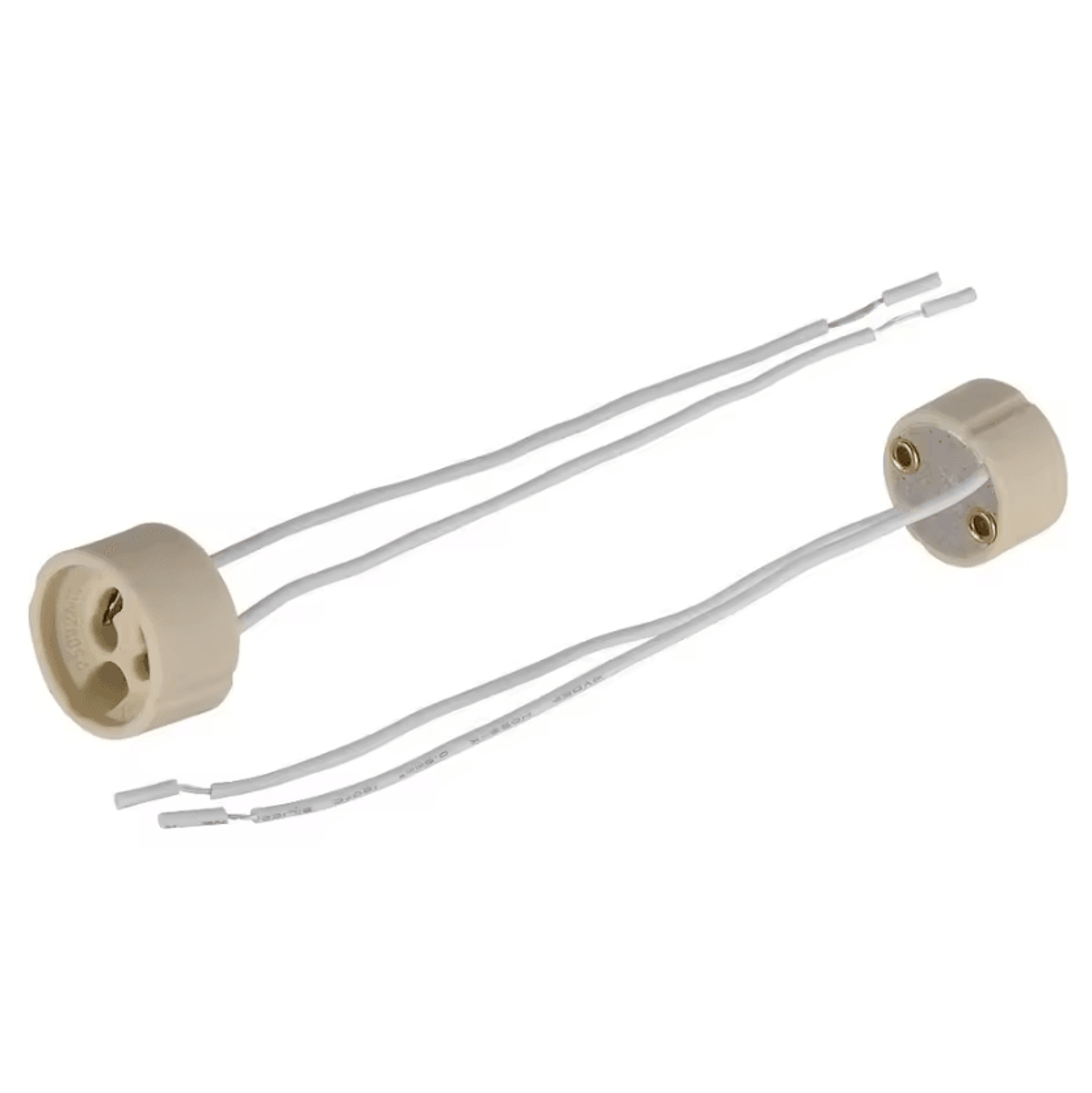 GU10 Ceramic LED Bulb Holders 1050PCS HeatResistant Lamp Sockets With Silicone Wires 4