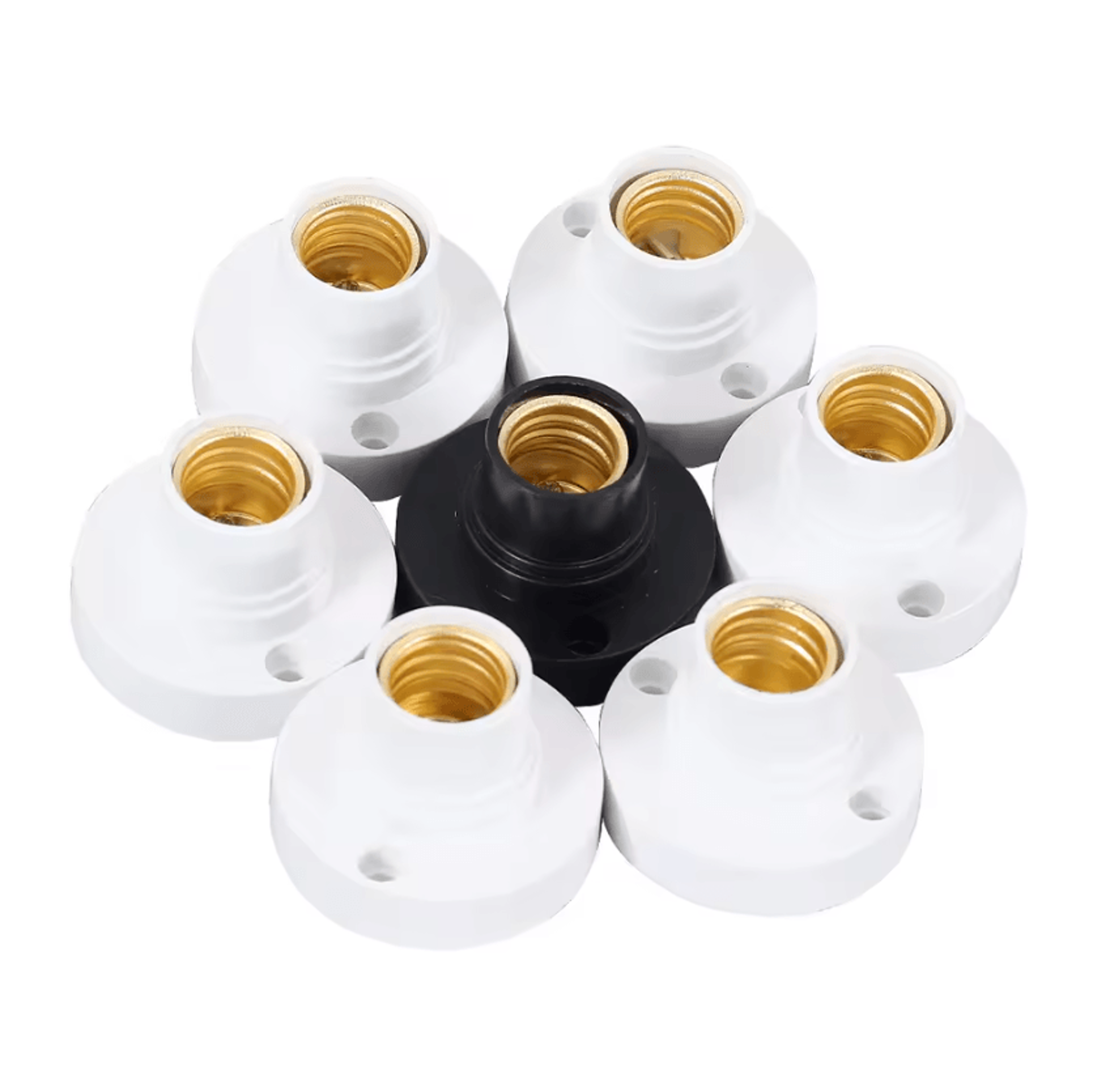 10PCS E14 Screw Lamp Holders Small Edison Light Bulb Socket Bases For Home Lighting Fixtures 2