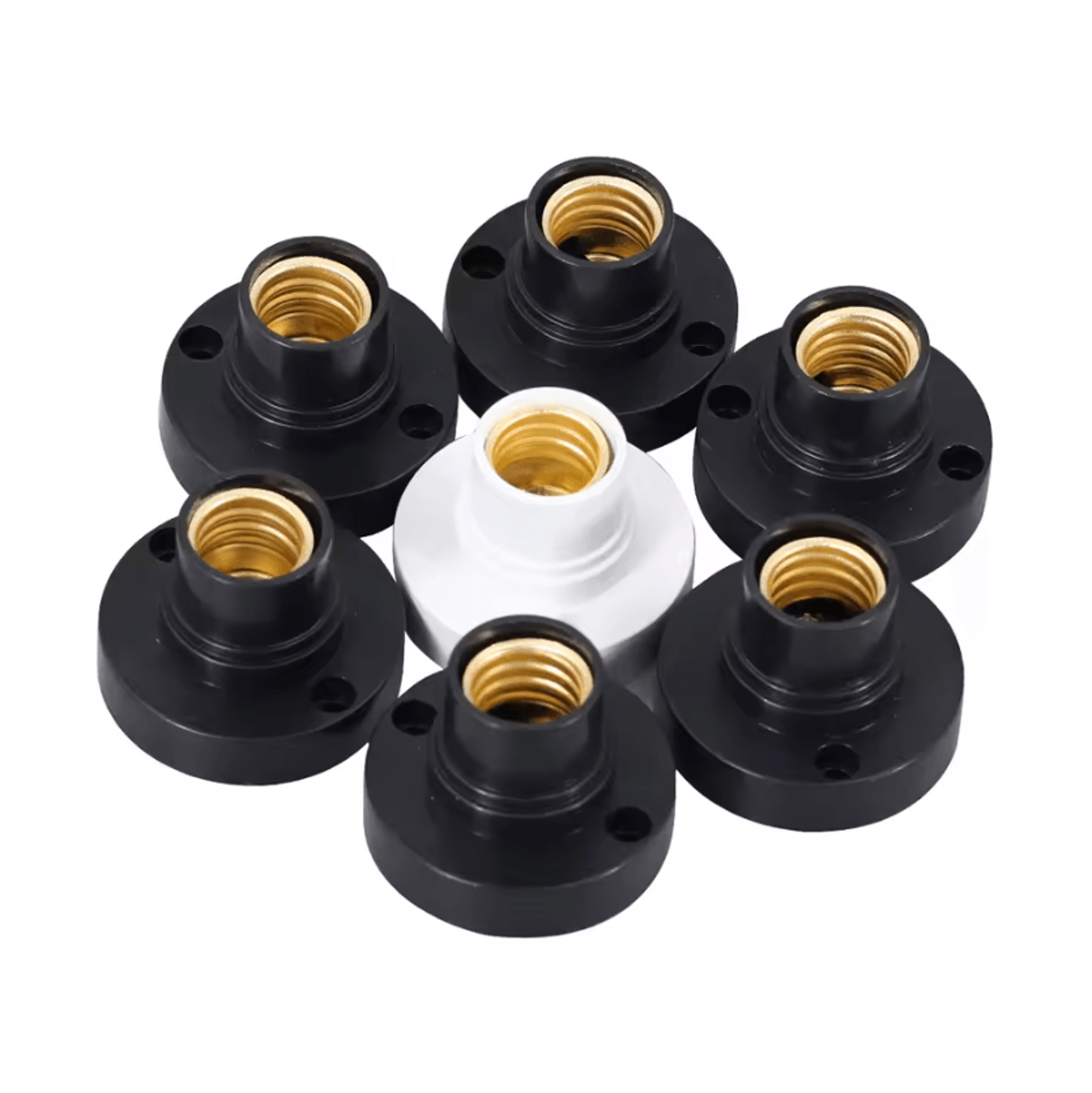 10PCS E14 Screw Lamp Holders Small Edison Light Bulb Socket Bases For Home Lighting Fixtures 3