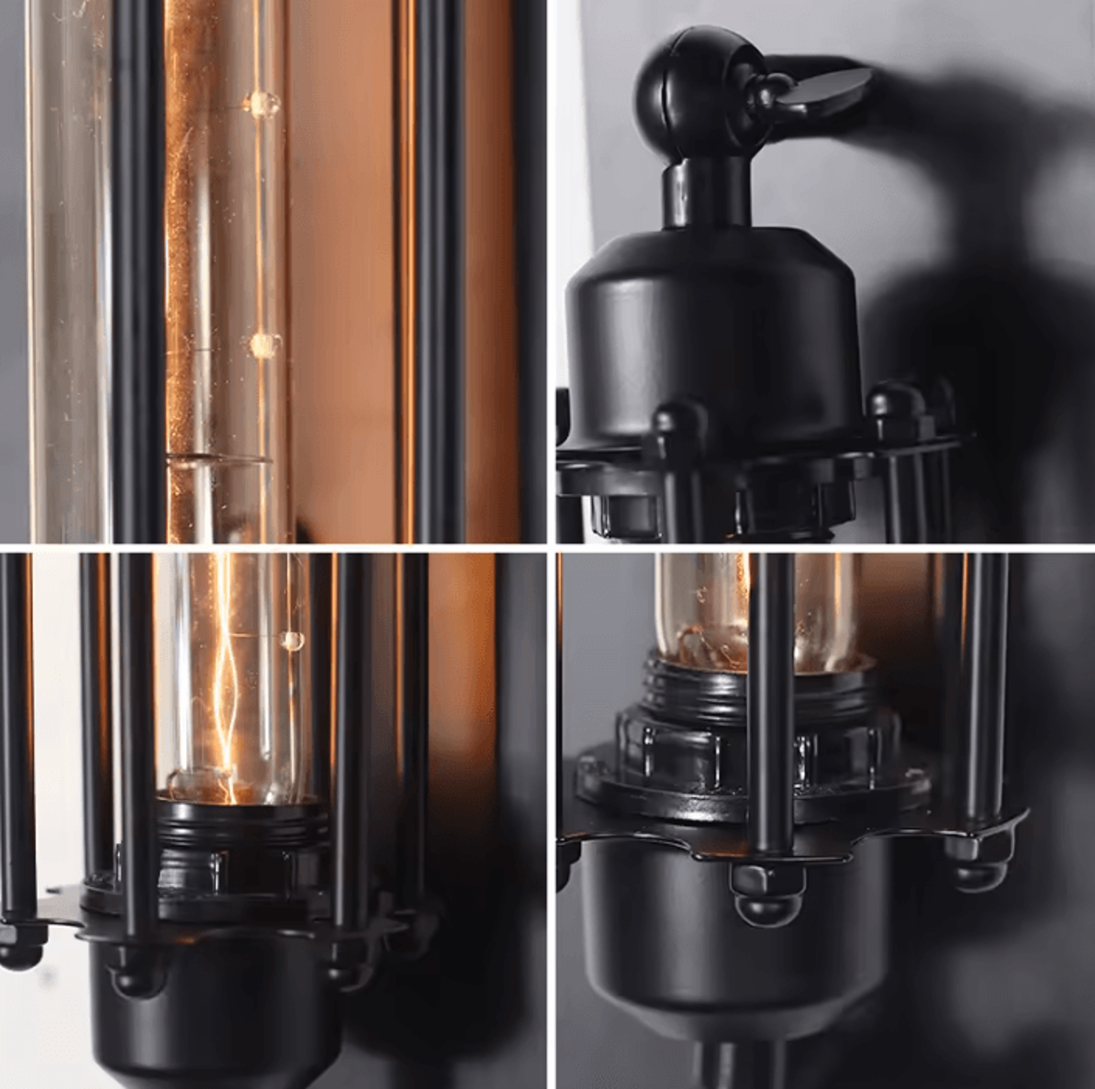 Retro Industrial Iron Wall Light Vintage LED Wall Sconce For Corridor Staircase And Bedroom 4