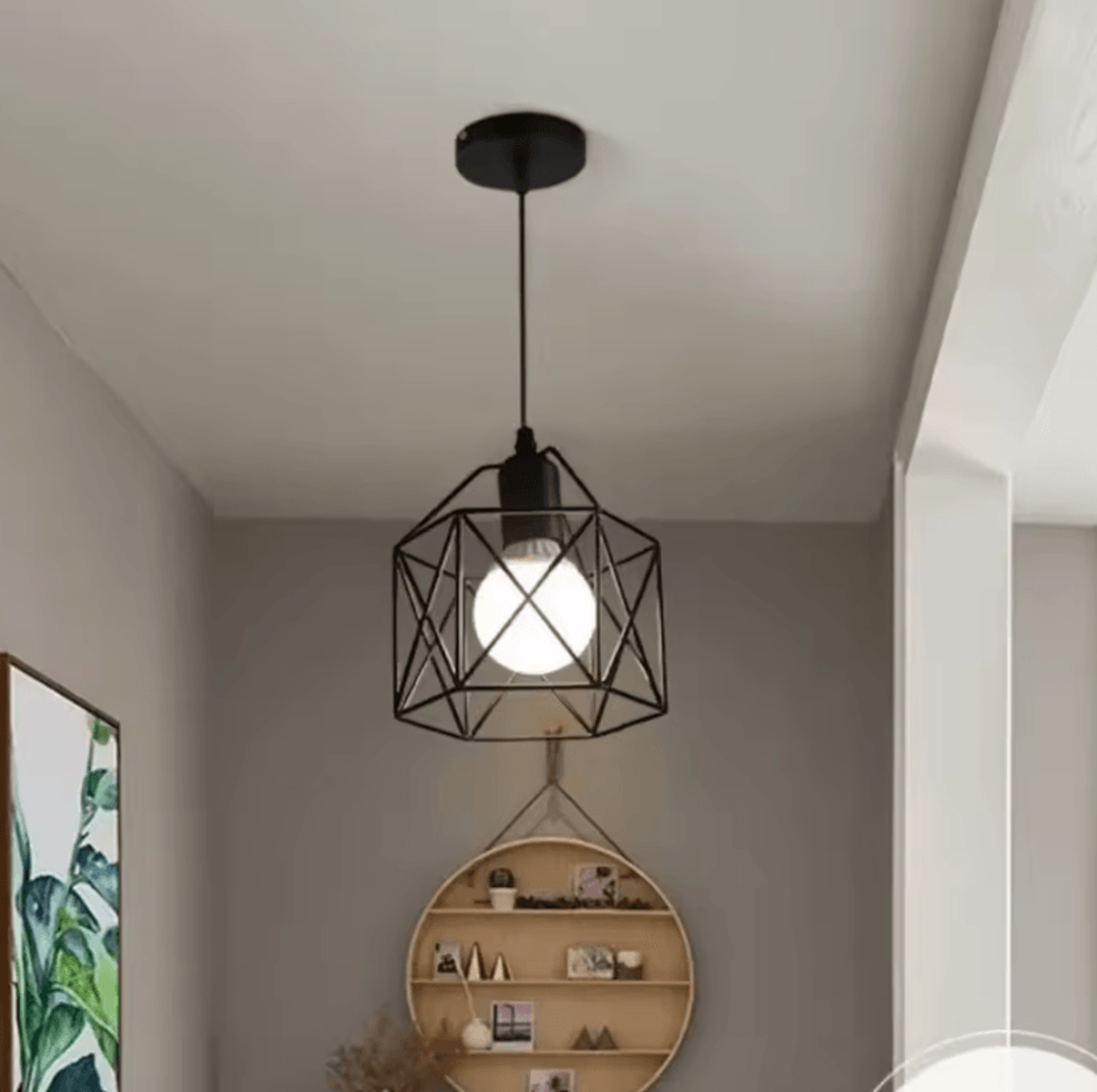 Vintage Industrial Metal Cage Pendant Light Modern Hanging Ceiling Lamp For Kitchen Island And Livi 3