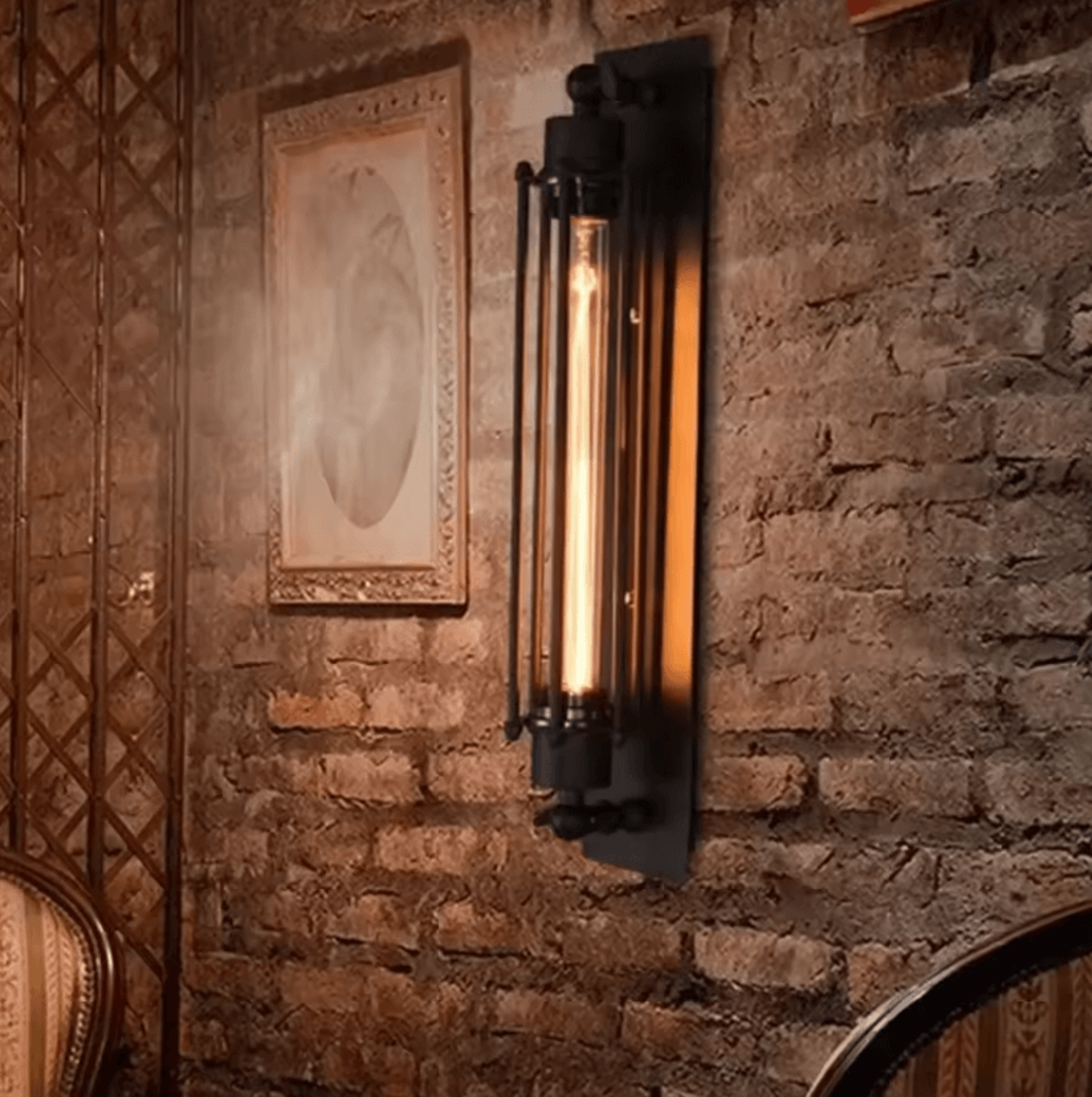 European Antique Flute Wall Lamp Wrought Iron Industrial Sconce For Restaurant And Corridor 1