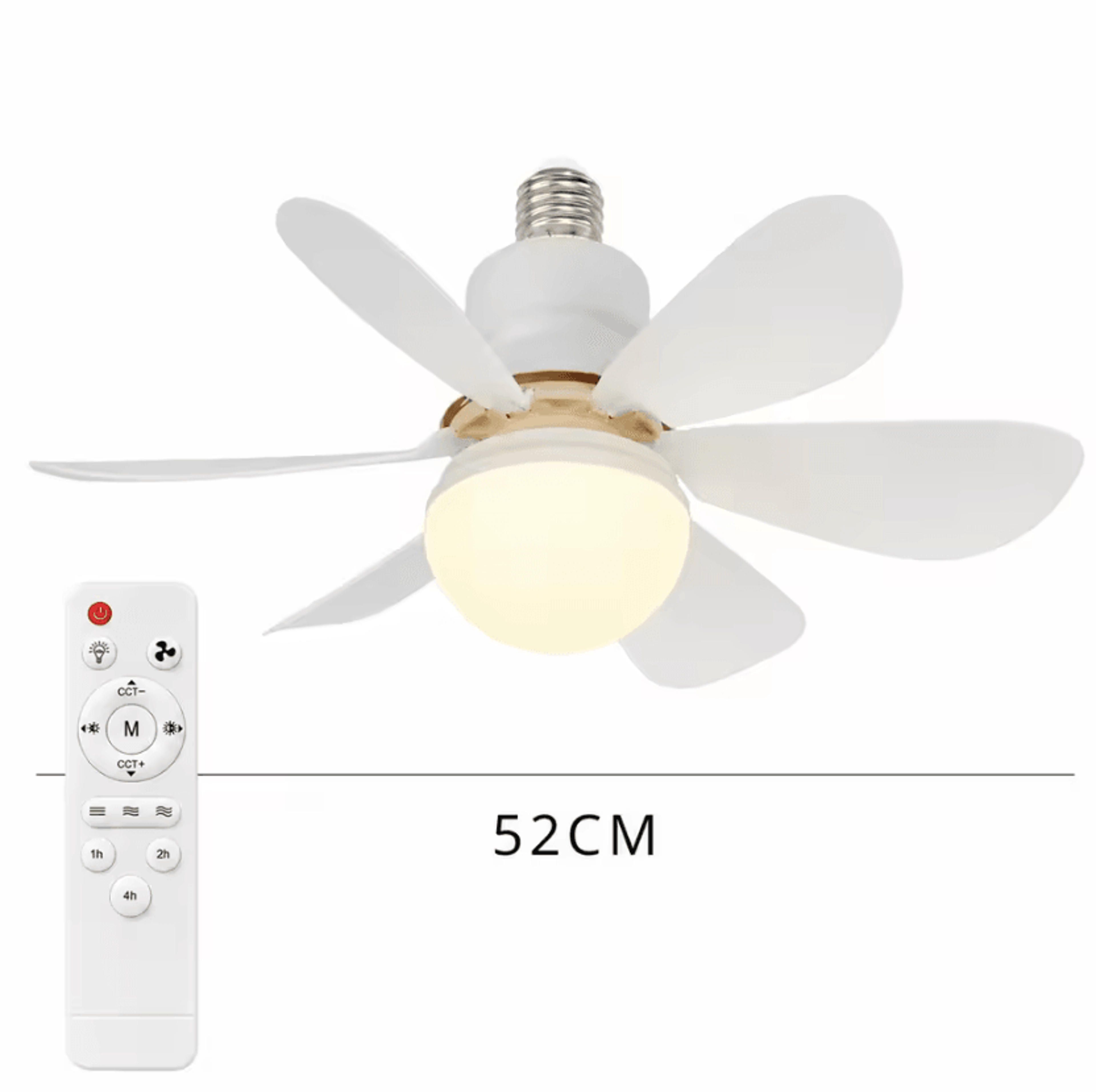 JOYINLED 6Blade LED Ceiling Fan Light 30W 40W Dimmable E27 Lamp With Remote Control 4