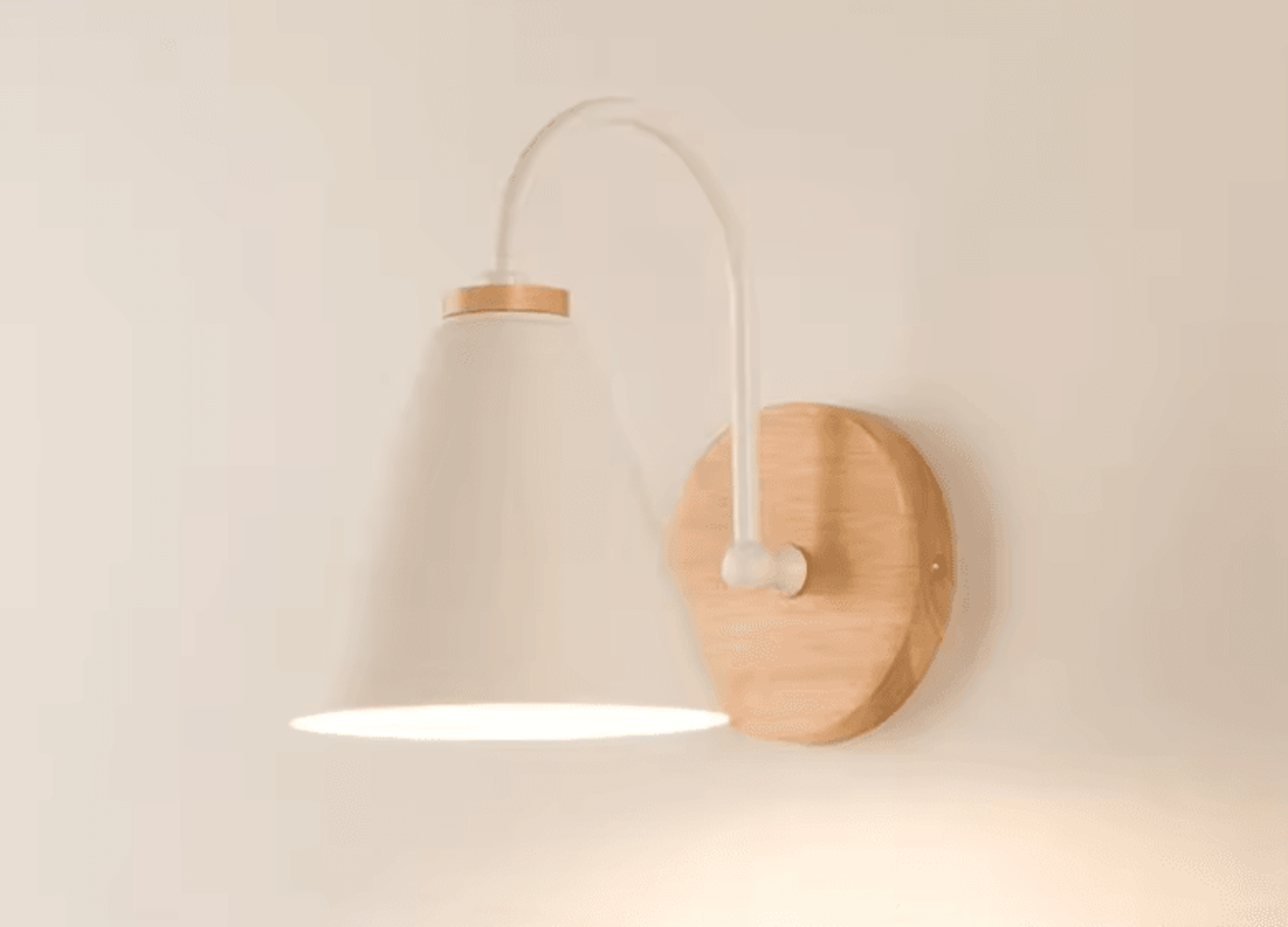 Nordic Curved Wall Lamp Modern Black White Bedside Sconce For Bedroom Hallway And Living Room 4