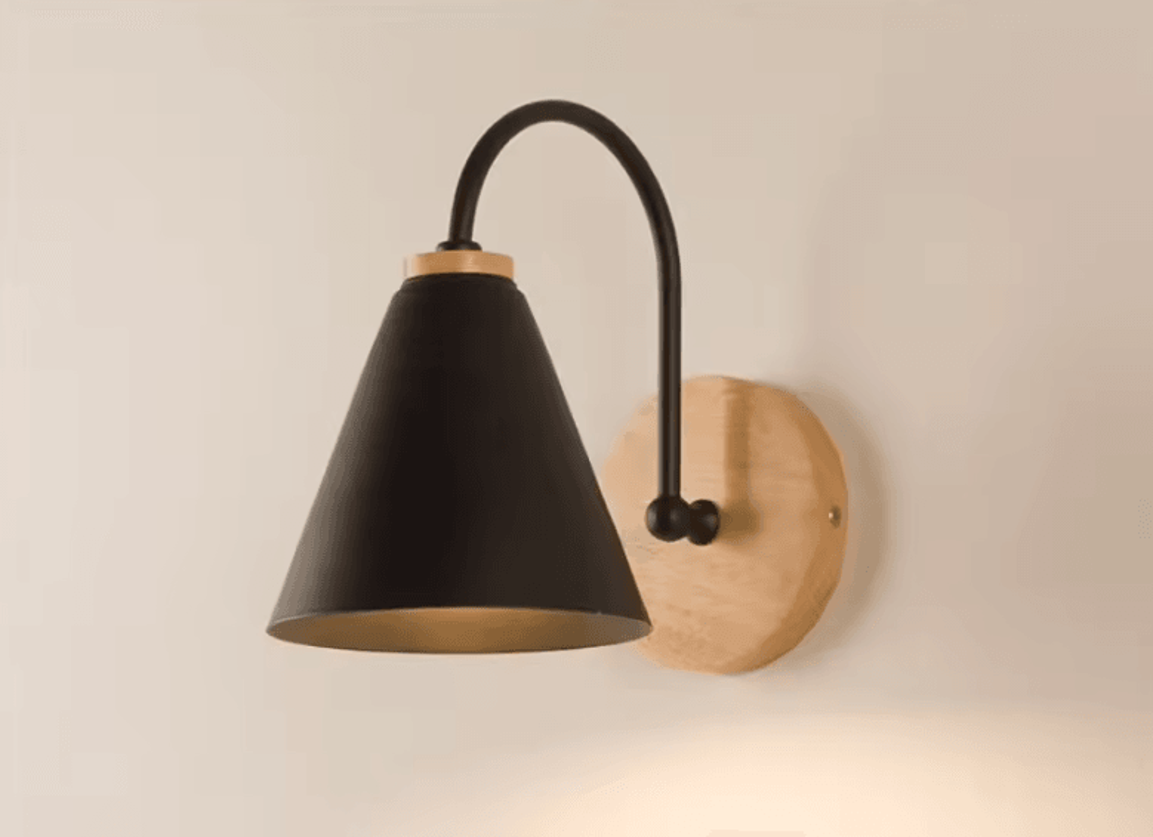 Nordic Curved Wall Lamp Modern Black White Bedside Sconce For Bedroom Hallway And Living Room 3