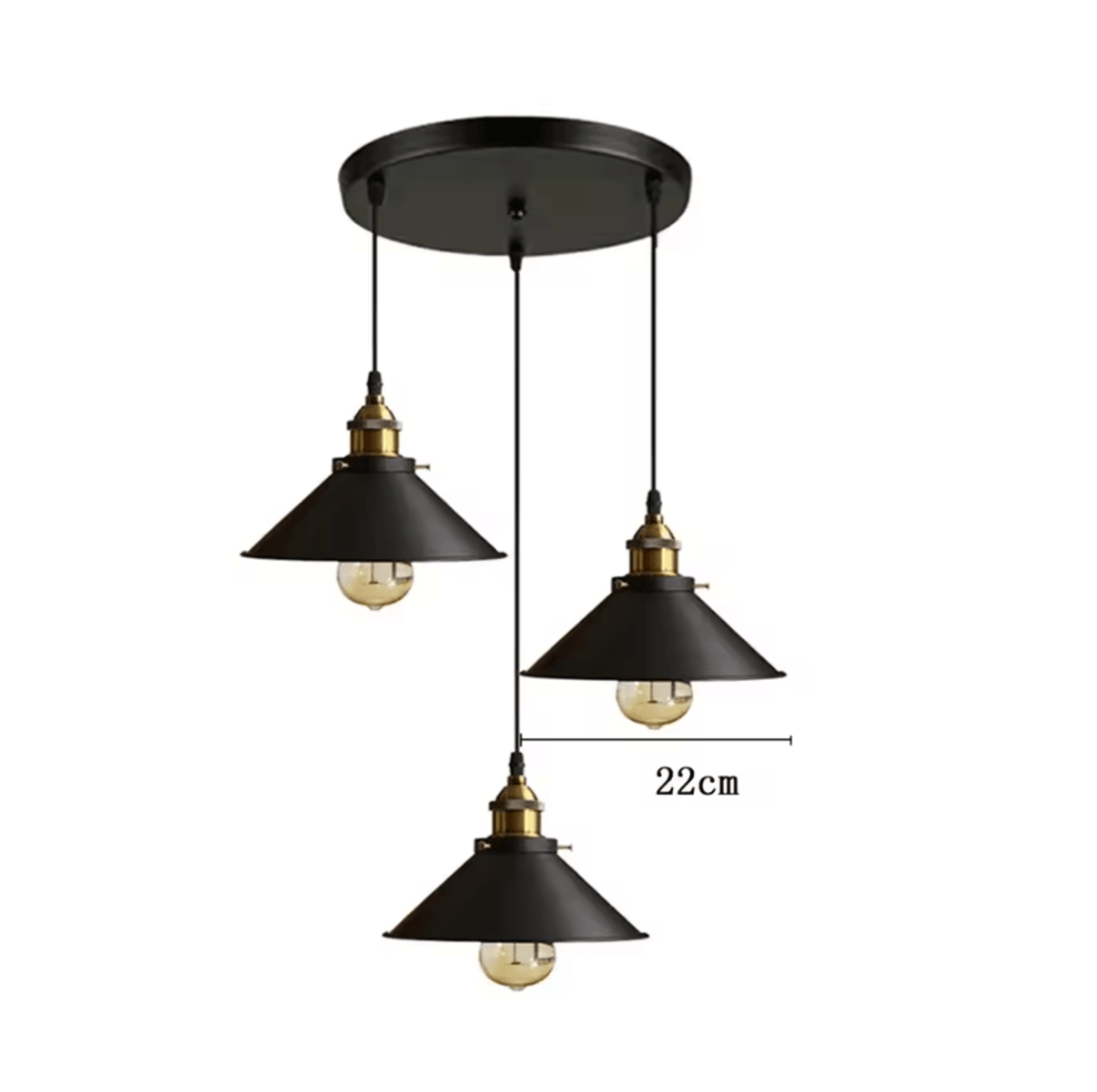 Vintage Loft E27 Pendant Light Retro Industrial Edison Hanging Chandelier For Living Room 5