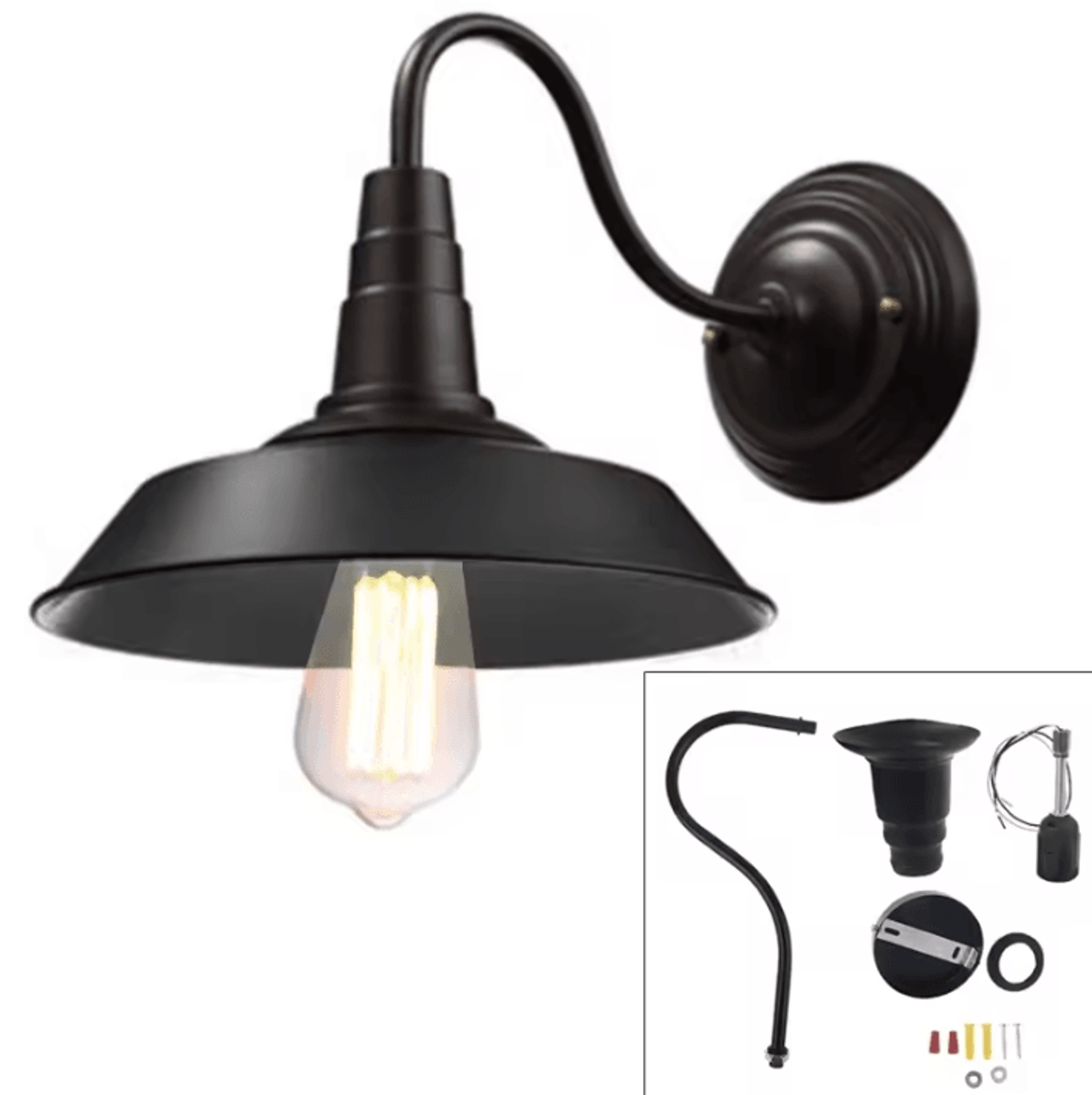 Vintage Outdoor Barn Wall Lamp Retro Industrial Wall Sconce For Garage Hallway And Corridor 5