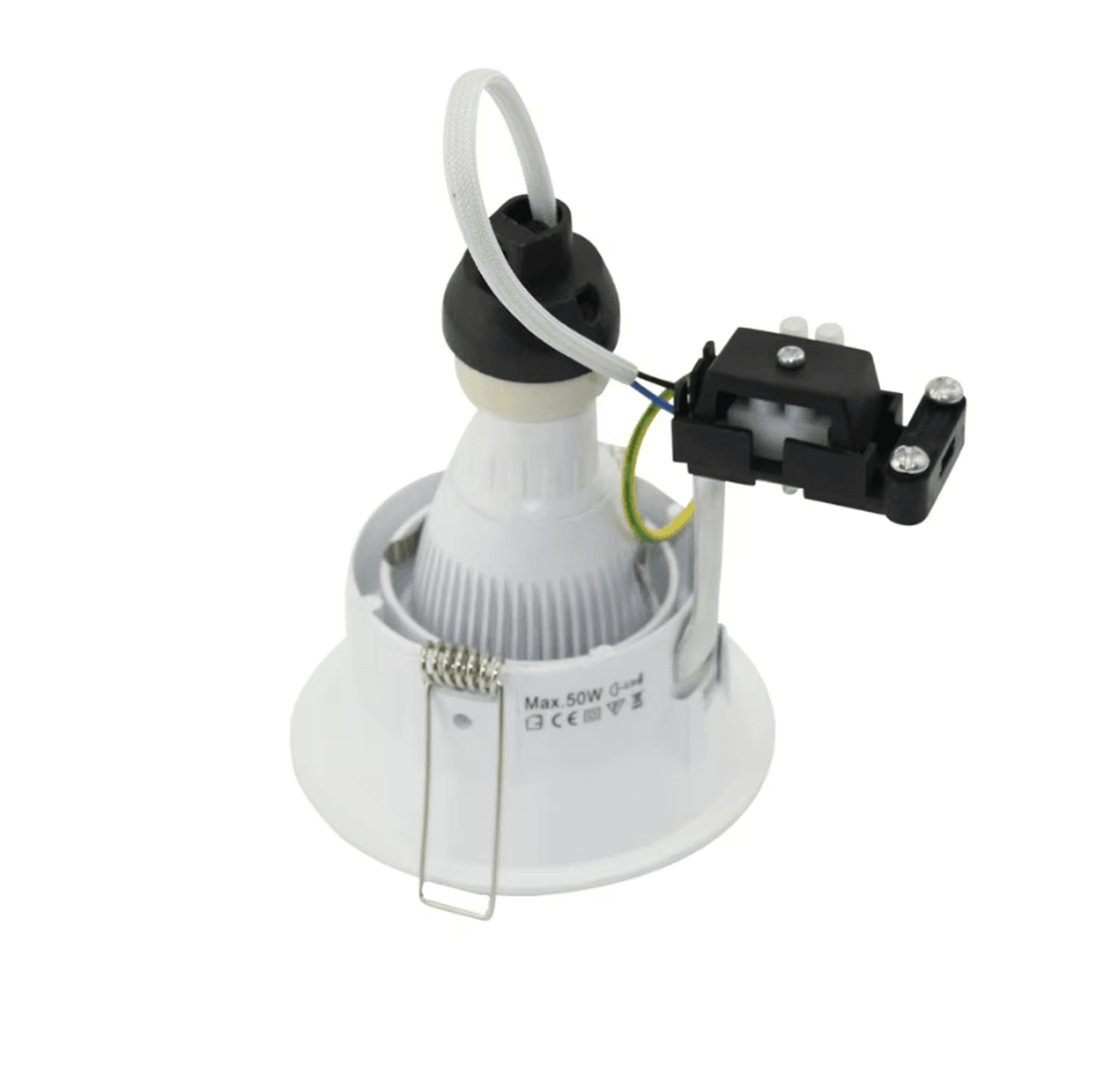 MR16 GU10 AntiGlare Recessed Downlight Frame Aluminum Round Ceiling Spotlight Housing 1050PCS 3