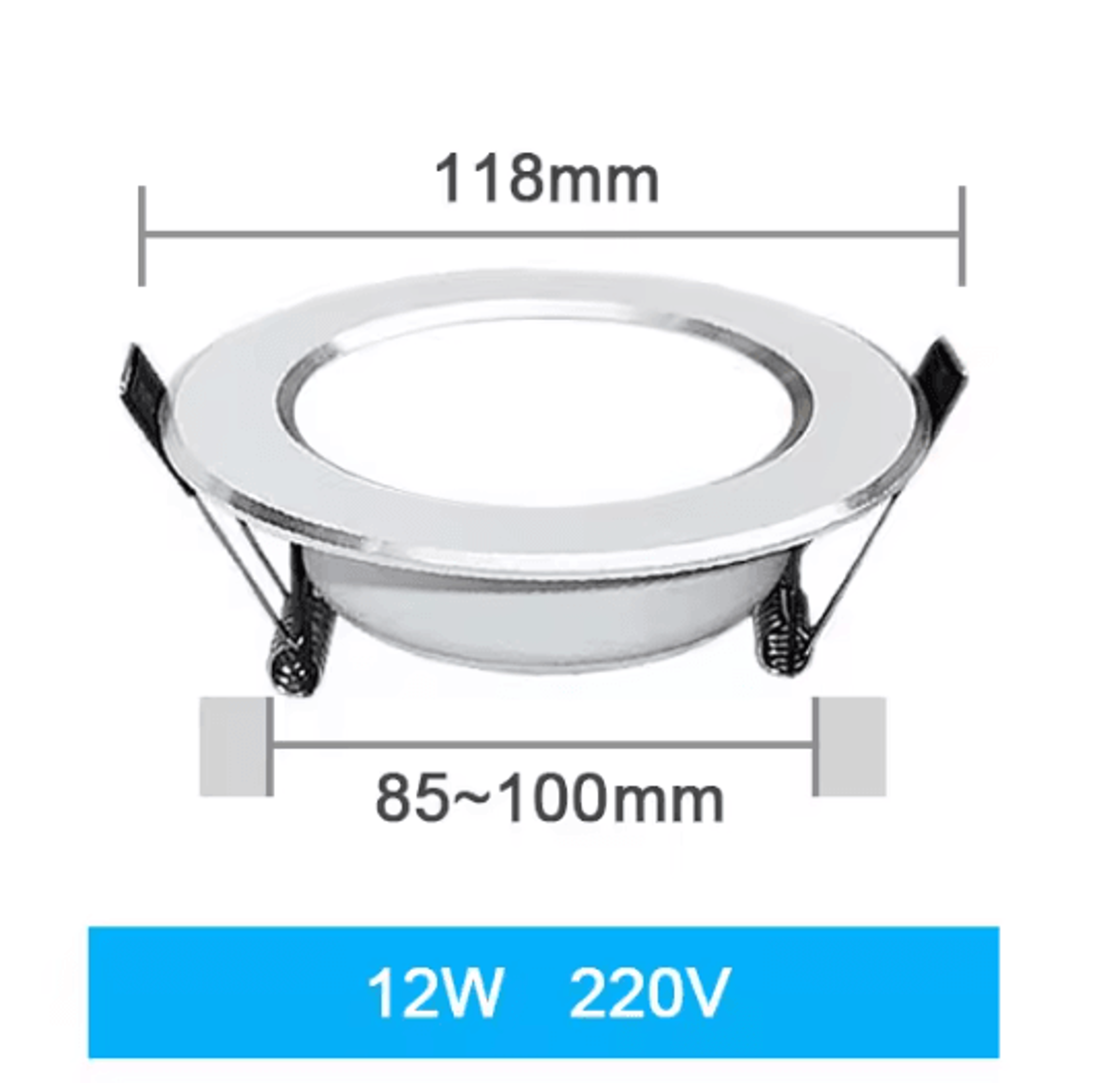 Round Recessed LED Ceiling Downlight 3W To 18W Indoor Spotlight For Bedroom Kitchen And Living Room 6