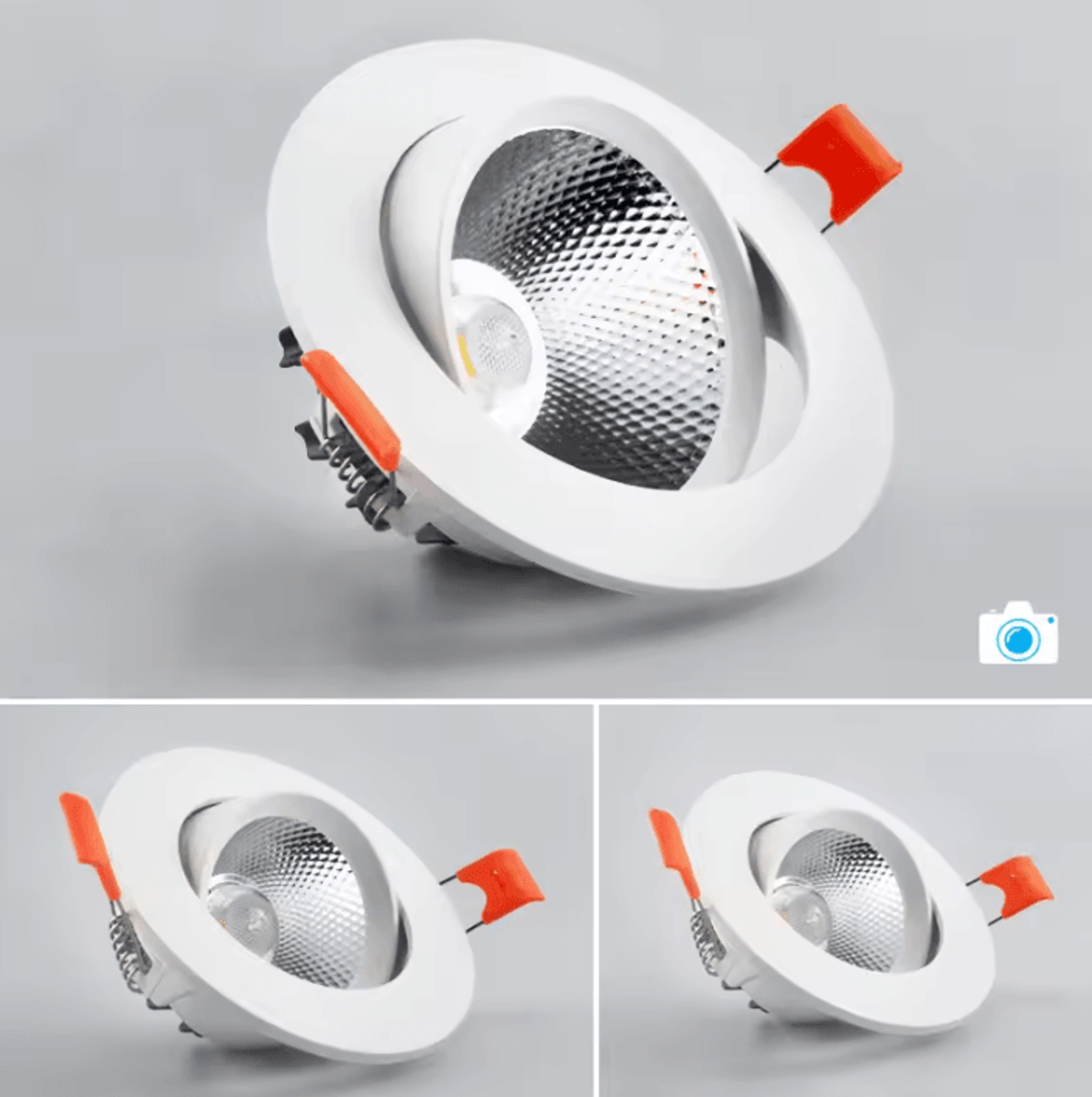 Dimmable COB LED Recessed Downlight 5W 7W 9W 12W 15W 18W Aluminum Ceiling Spotlight AC85265V 1