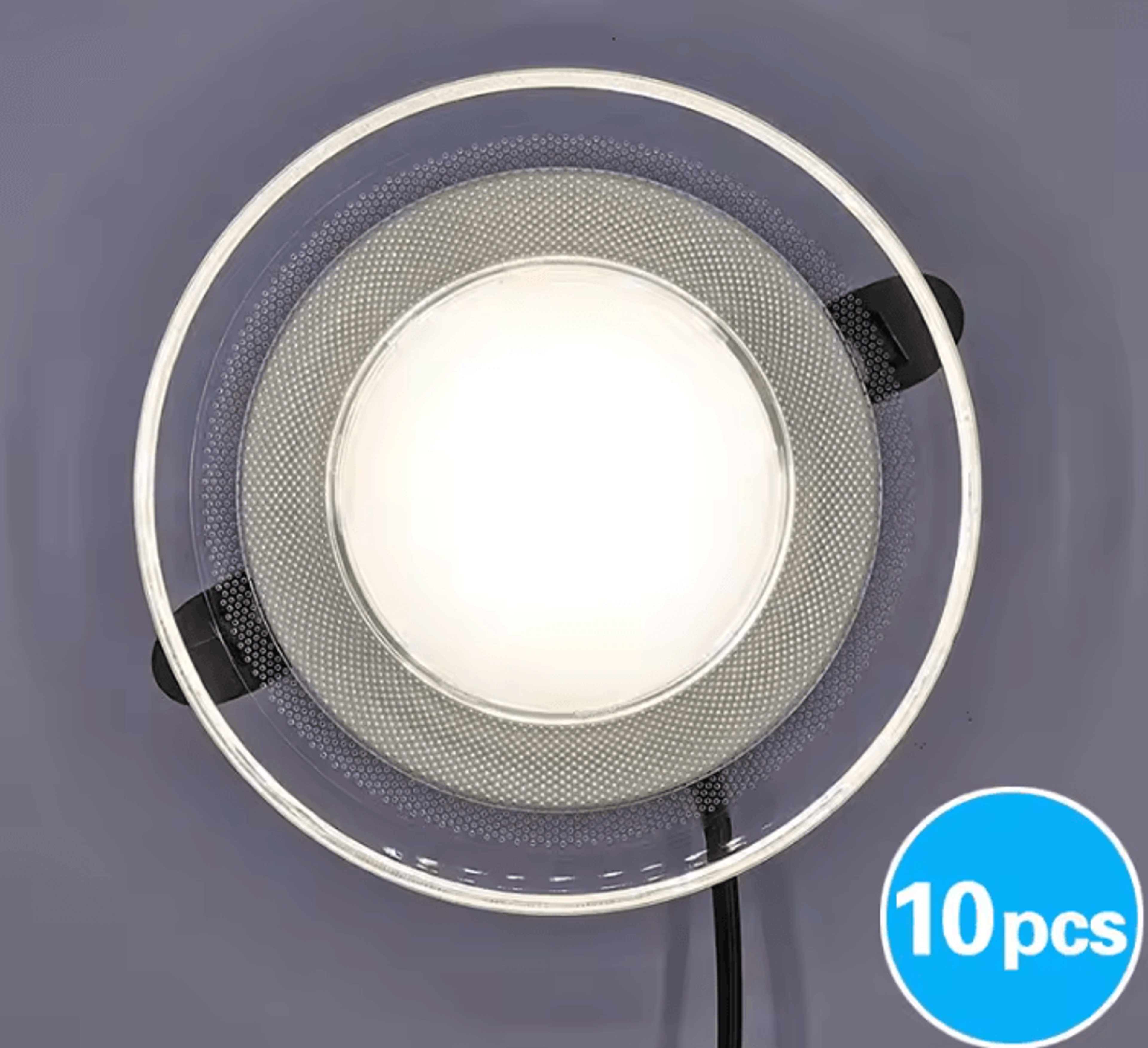 10PCS Round Acrylic LED Recessed Downlights 3W 5W 7W 9W High Brightness Ceiling Panel Lights AC2202 0