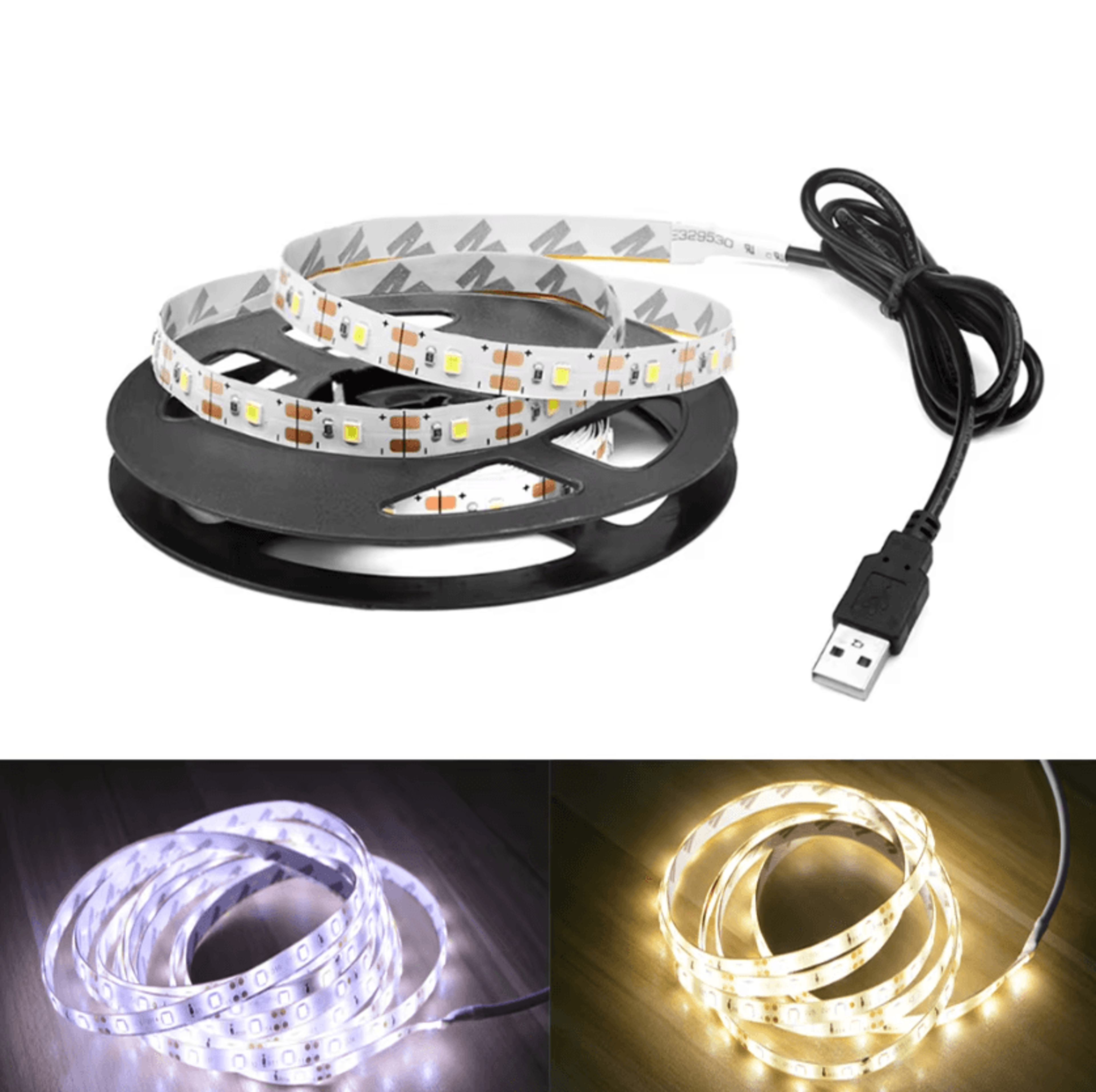 5V USB LED Strip Light SMD2835 Flexible TV Backlight 1M 2M 3M 4M 5M White Warm White Decorative Lig 0