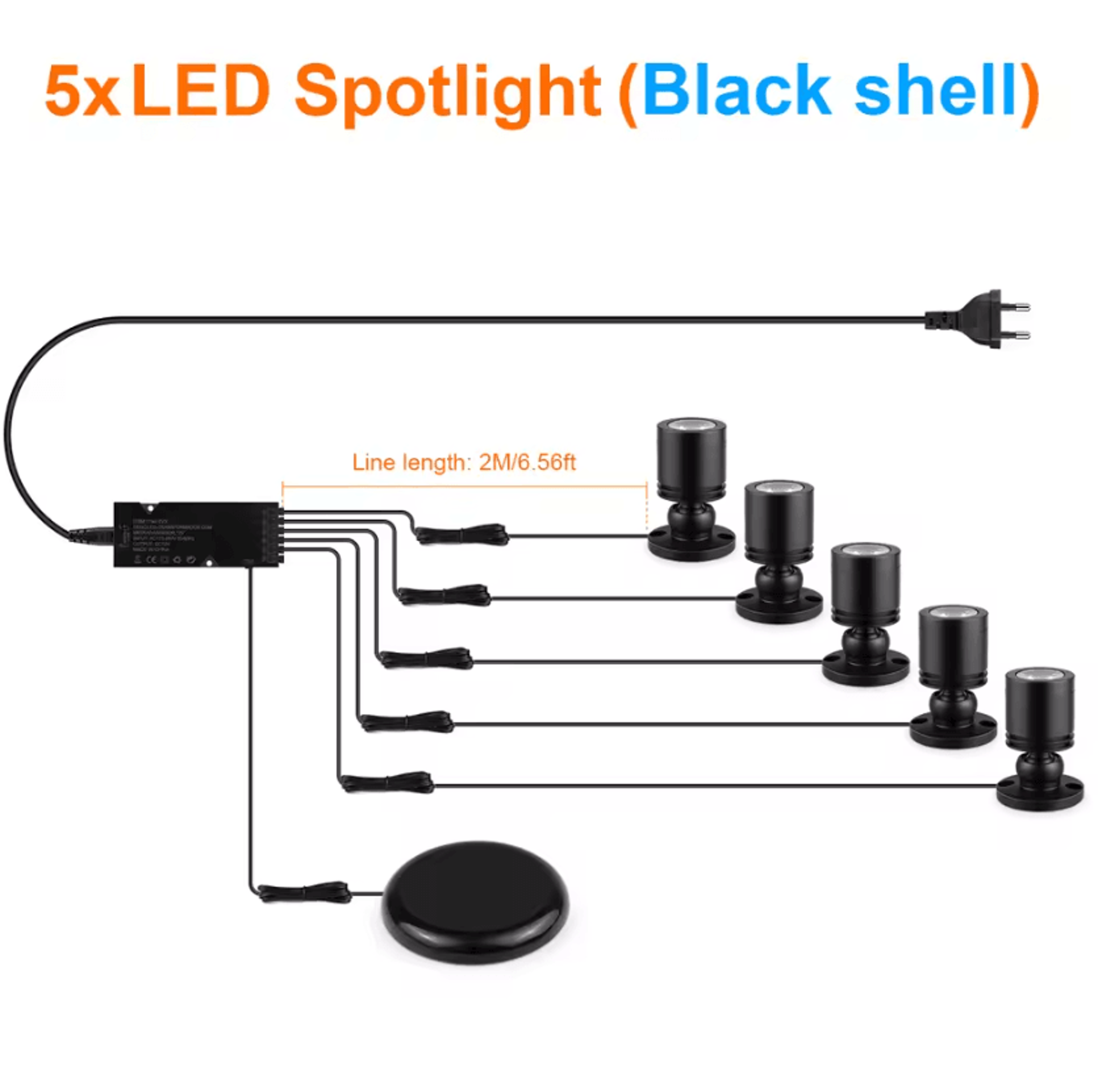 12V LED Cabinet Display Spotlight 3W Touch Dimmer Light With 20mm Wood Glass Sensing For Showcase L 6