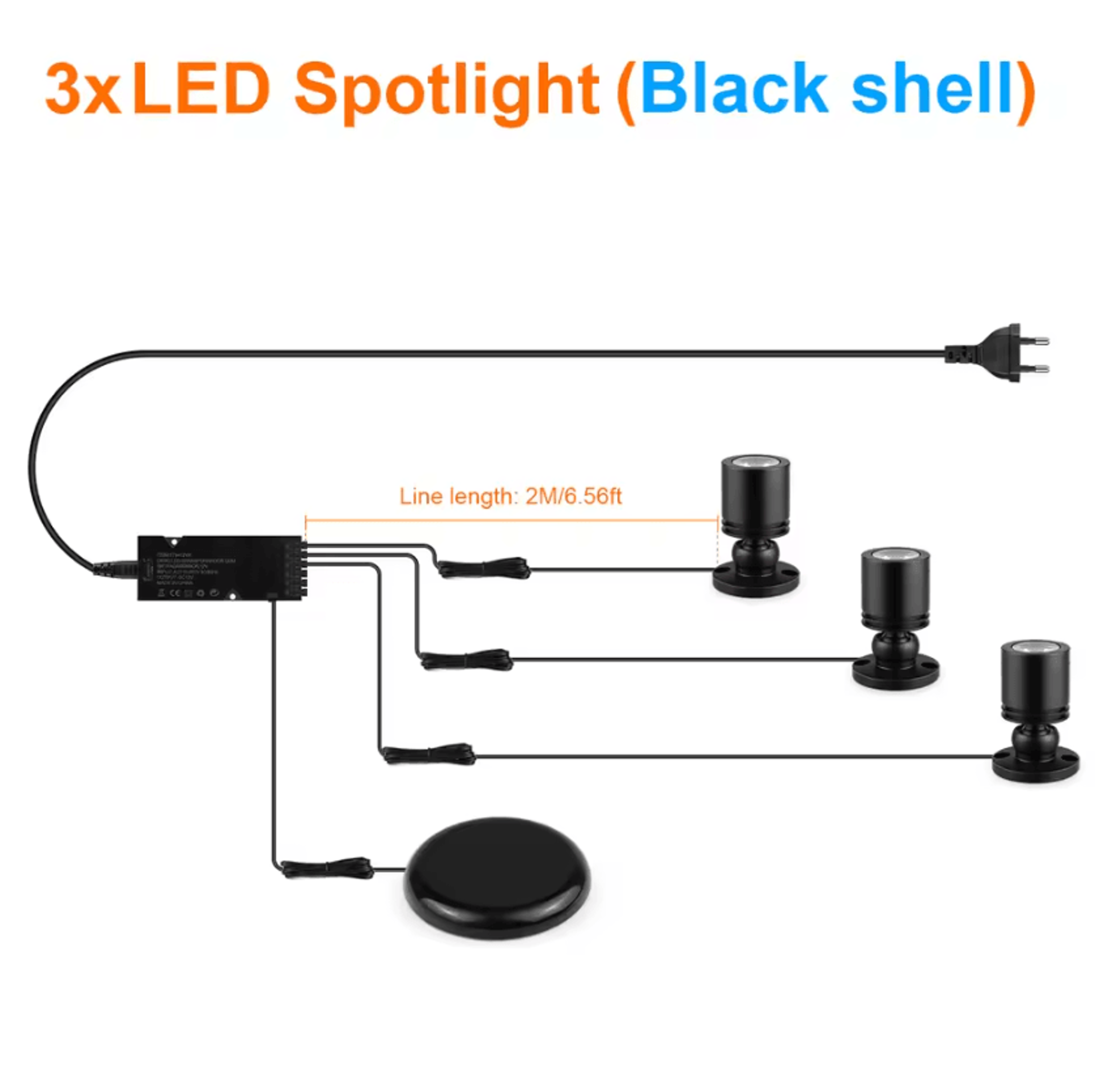 12V Touch Dimmable LED Mini Spotlight 3W Wall Ceiling Lamp For Wine Cabinet Artwork And Display Lig 7