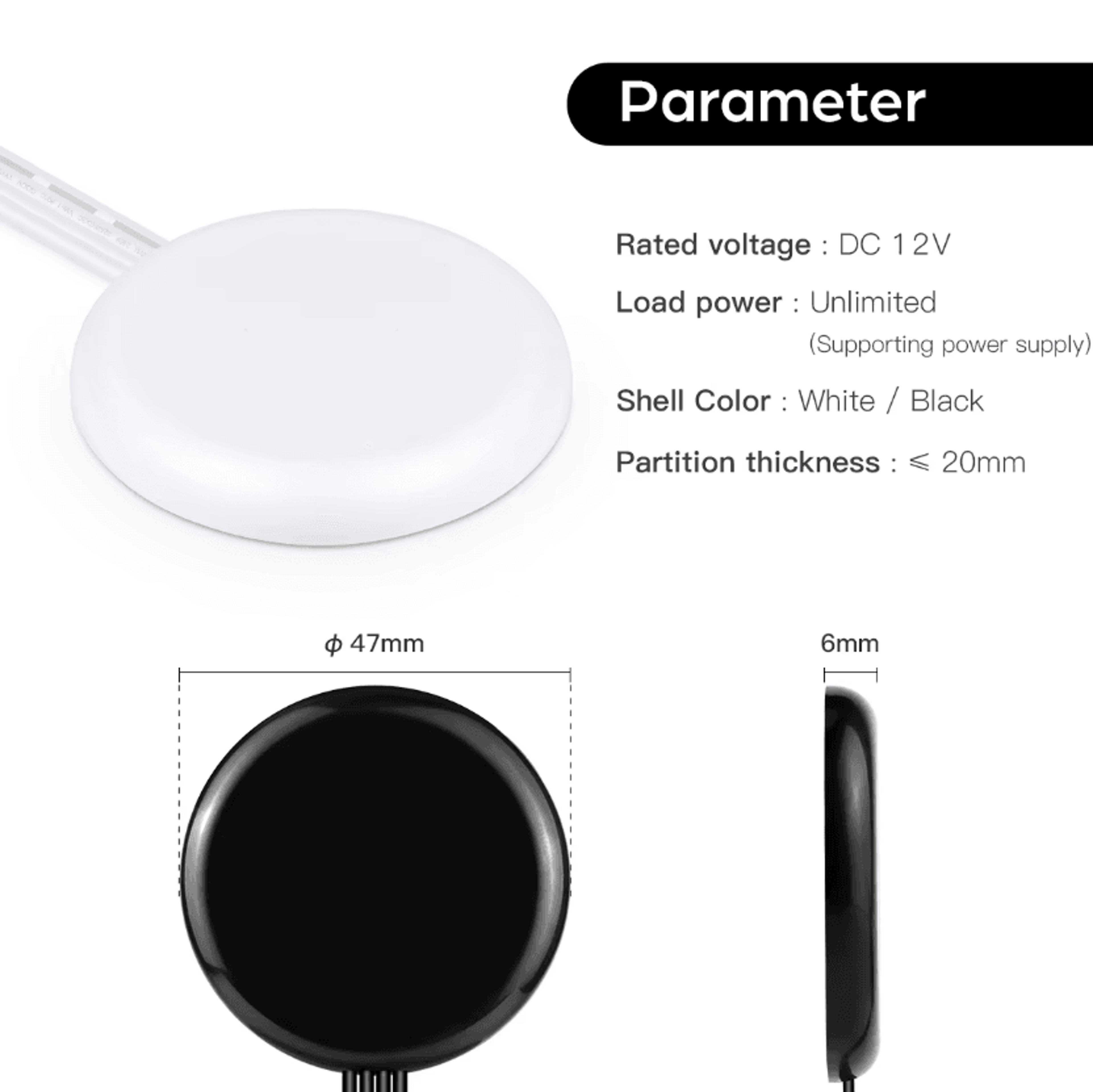 12V24V Hidden Touch LED Dimmer Switch Wood Panel Sensor Light Controller With DC 3P Dupont Connecti 3