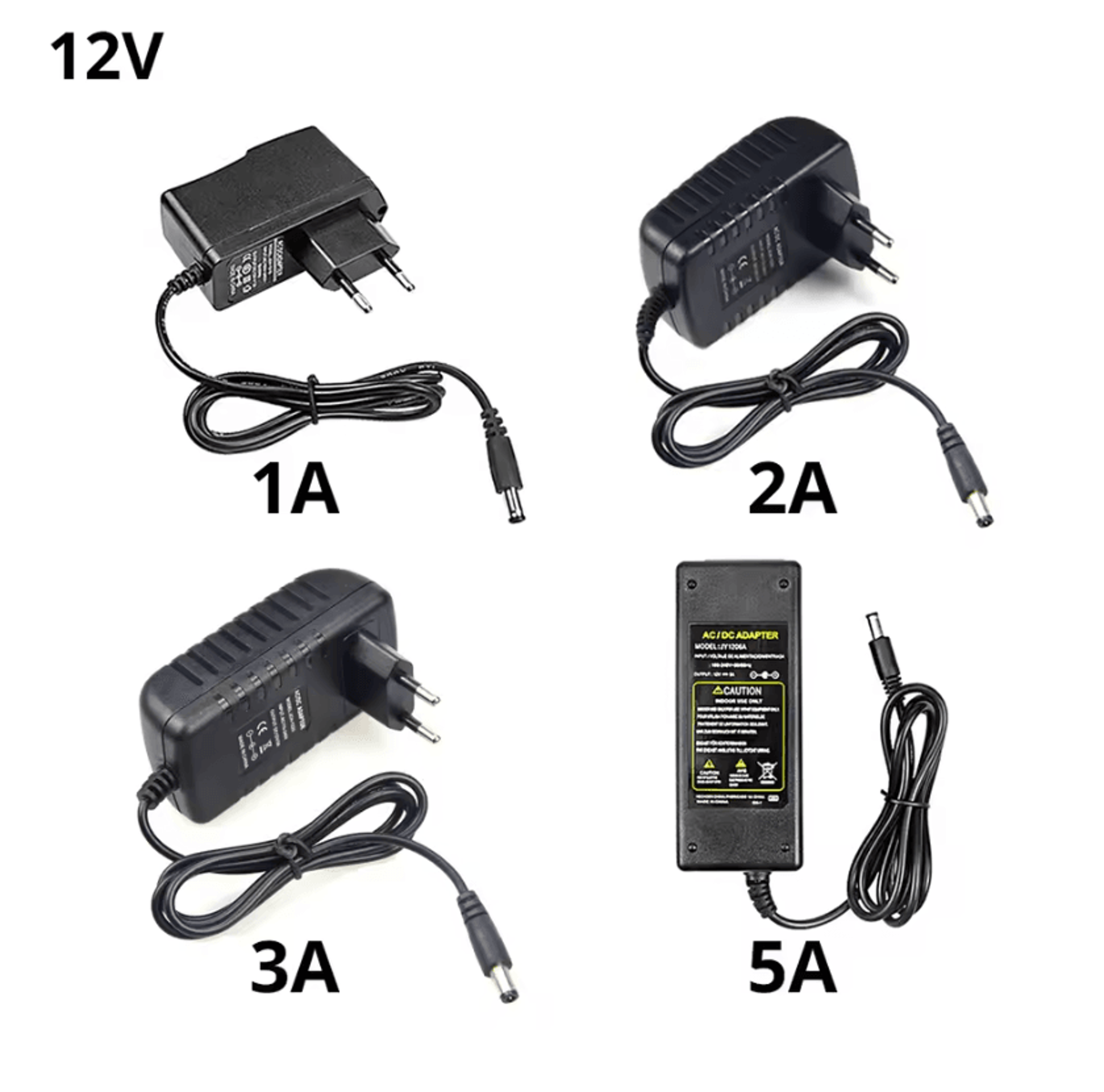 12V DC LED Power Adapter 1A 2A 3A 5A 8A AC100240V EU Plug Transformer For LED Strip And Light Bar 1