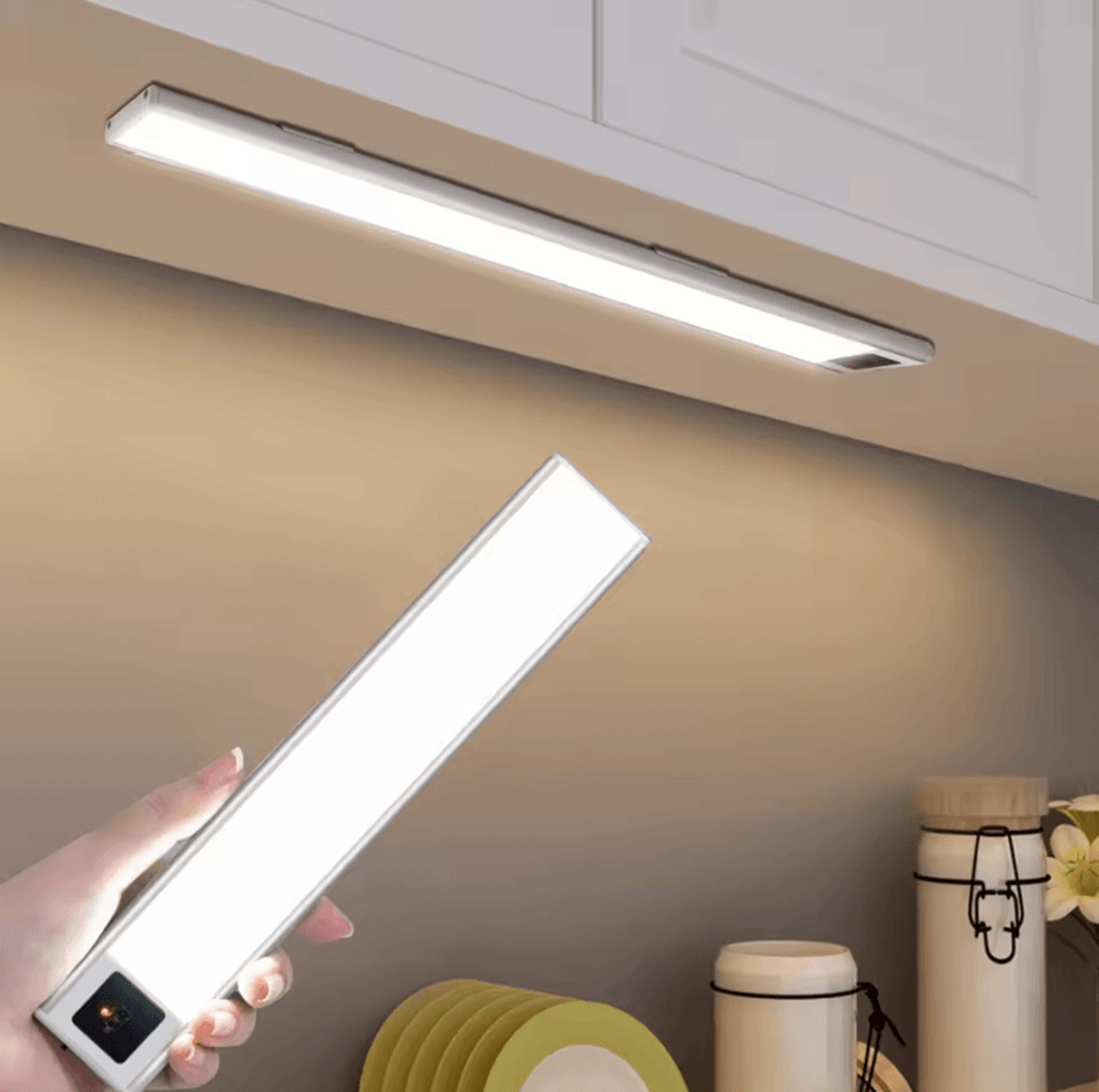 USB Rechargeable Motion Sensor Under Cabinet LED Light Wireless Magnetic Closet And Kitchen Night L 0
