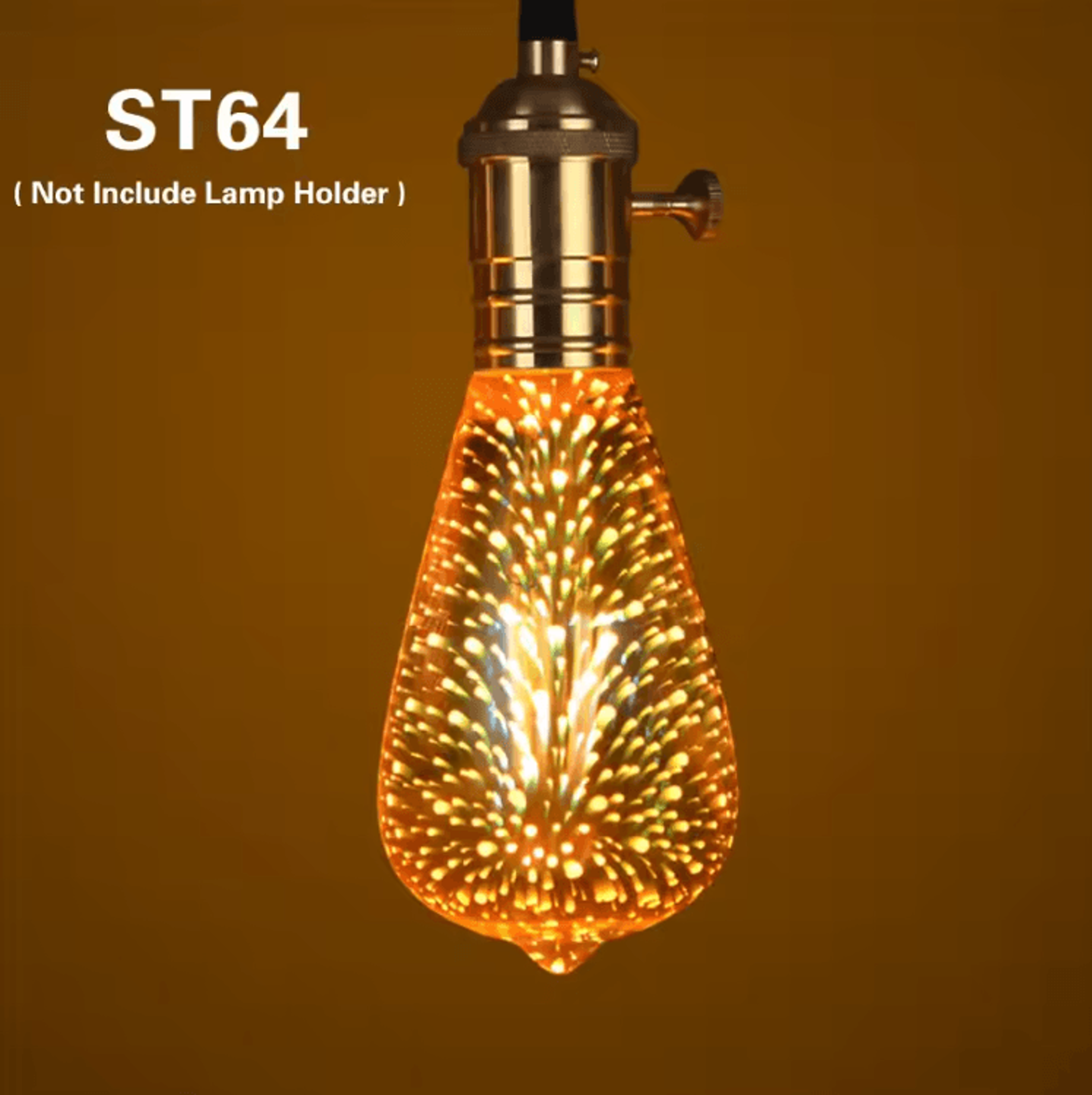 Vintage 3D Star LED Light Bulb E27 4W Decorative Ambient Lamp For Christmas Party And Home Lighting 5