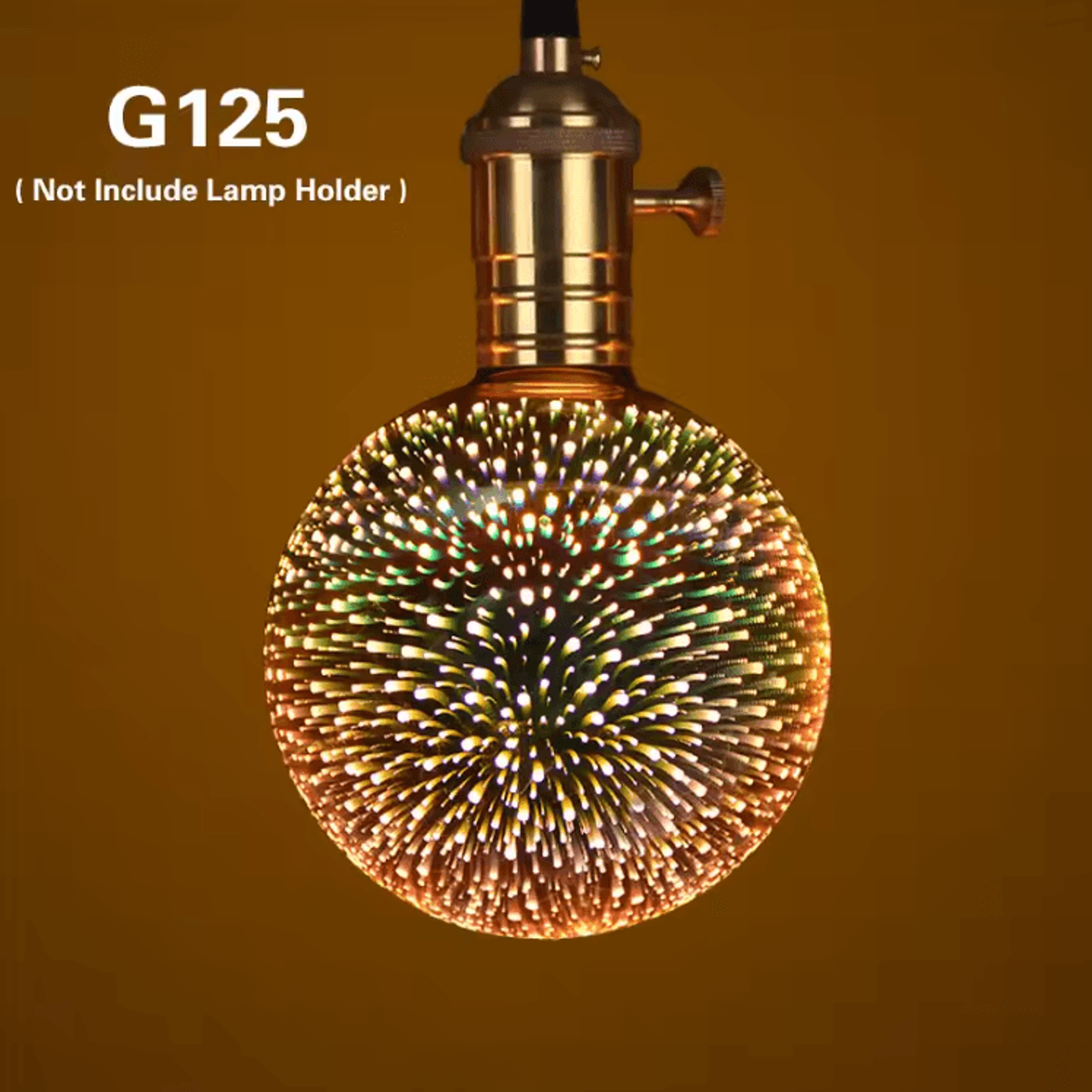 Vintage 3D Star LED Light Bulb E27 4W Decorative Ambient Lamp For Christmas Party And Home Lighting 6