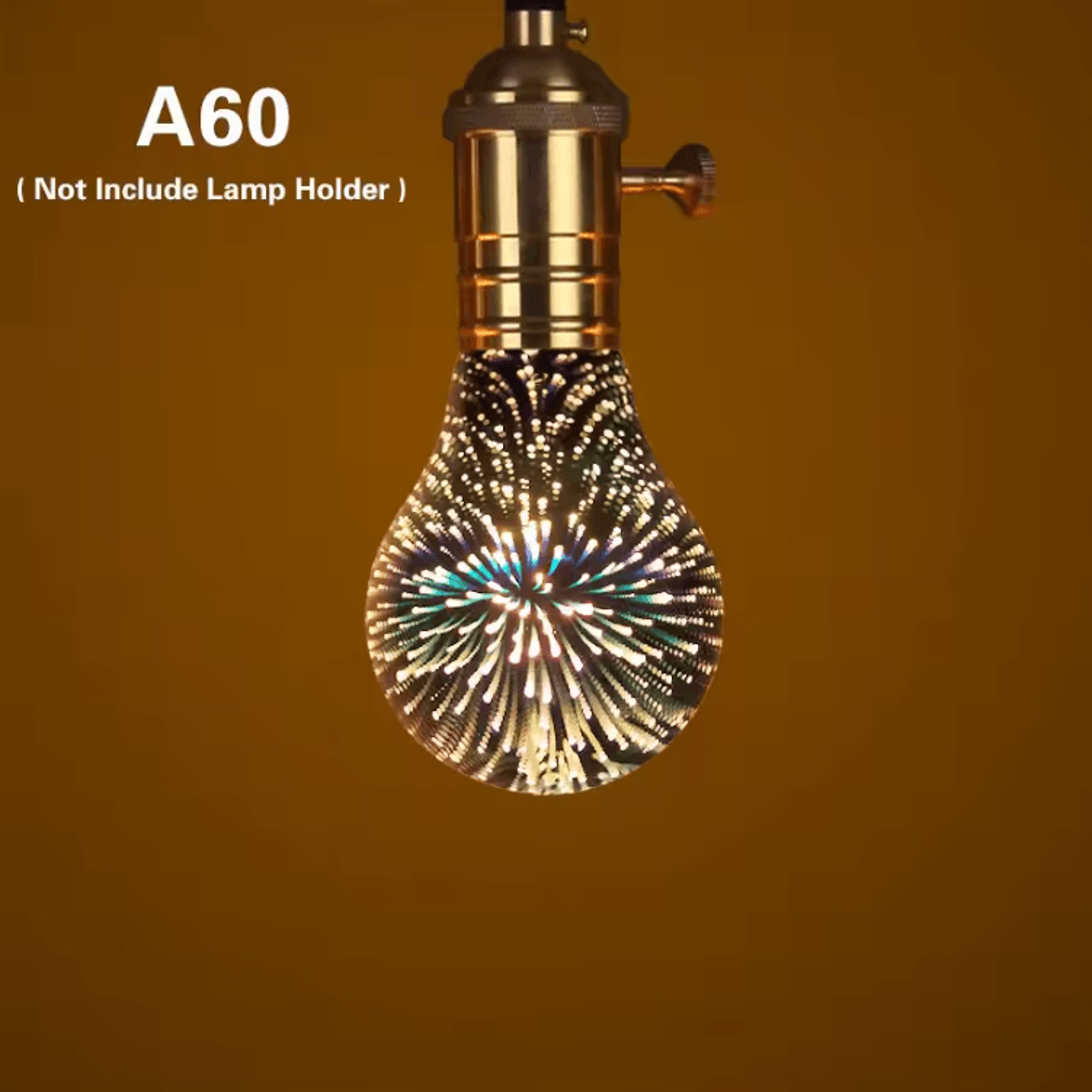 Vintage 3D Star LED Light Bulb E27 4W Decorative Ambient Lamp For Christmas Party And Home Lighting 4