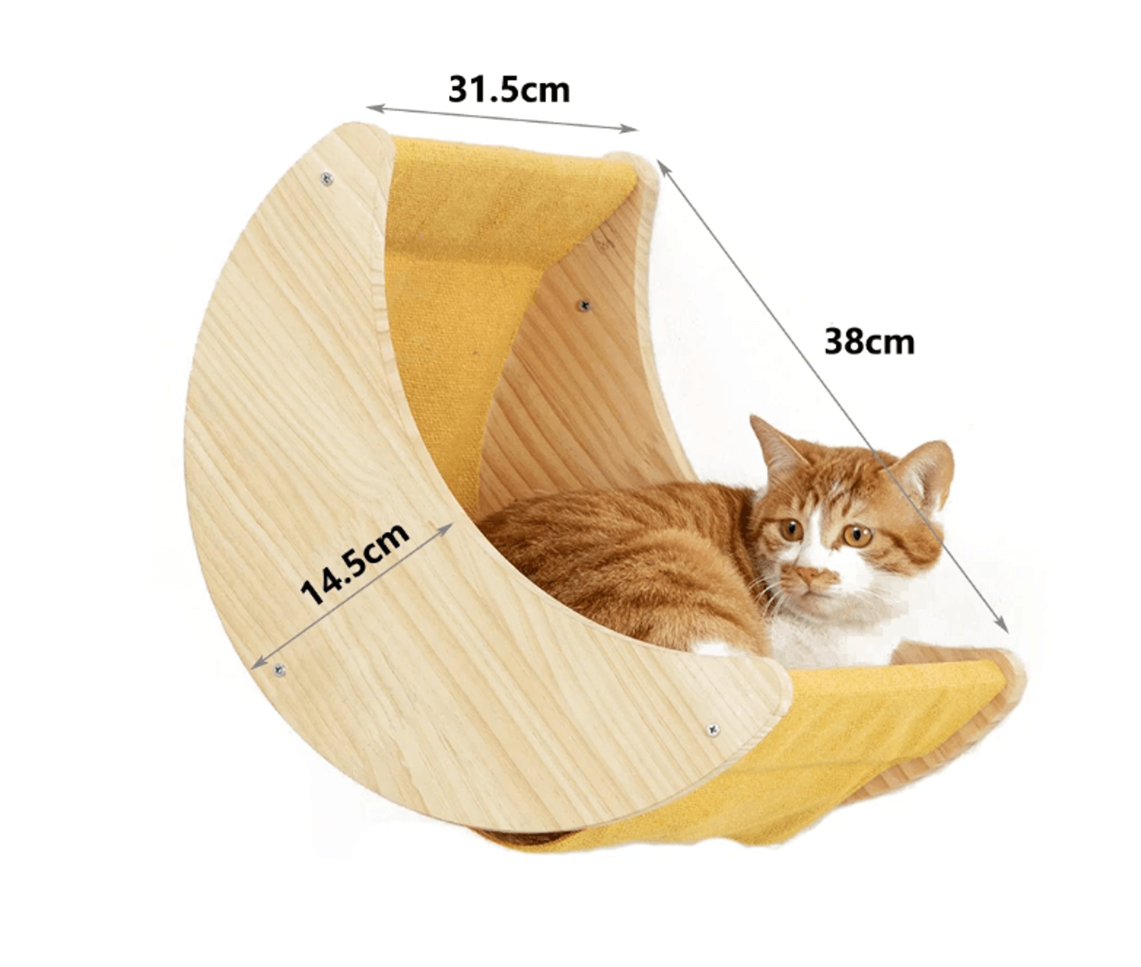 Wall Mounted Cat Climbing Rope With Wooden Steps And Sisal Scratcher For Indoor Cats 5