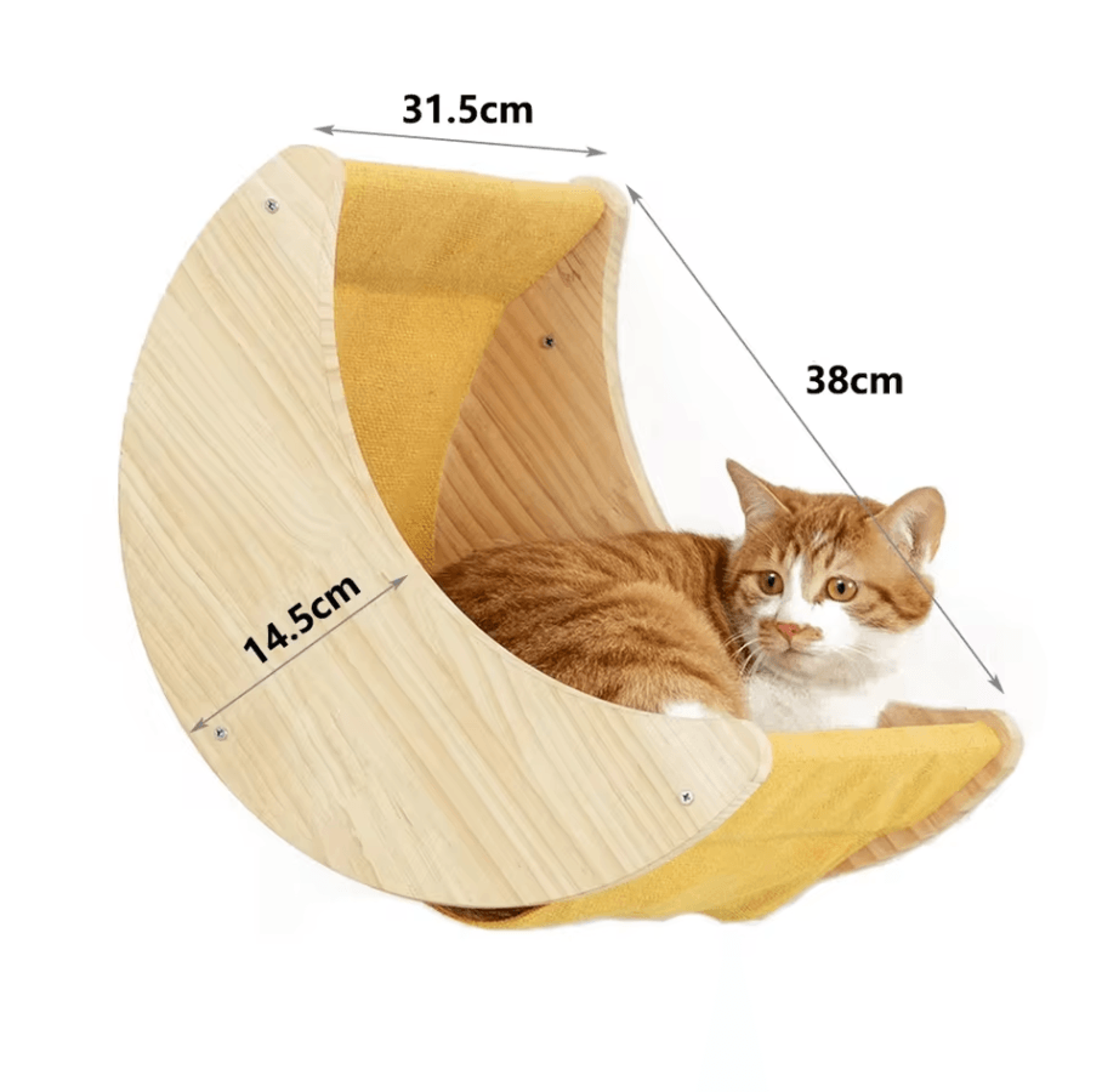 Wall Mounted Cat Bridge And Climbing Ladder With Sisal Scratcher For Indoor Cats 8