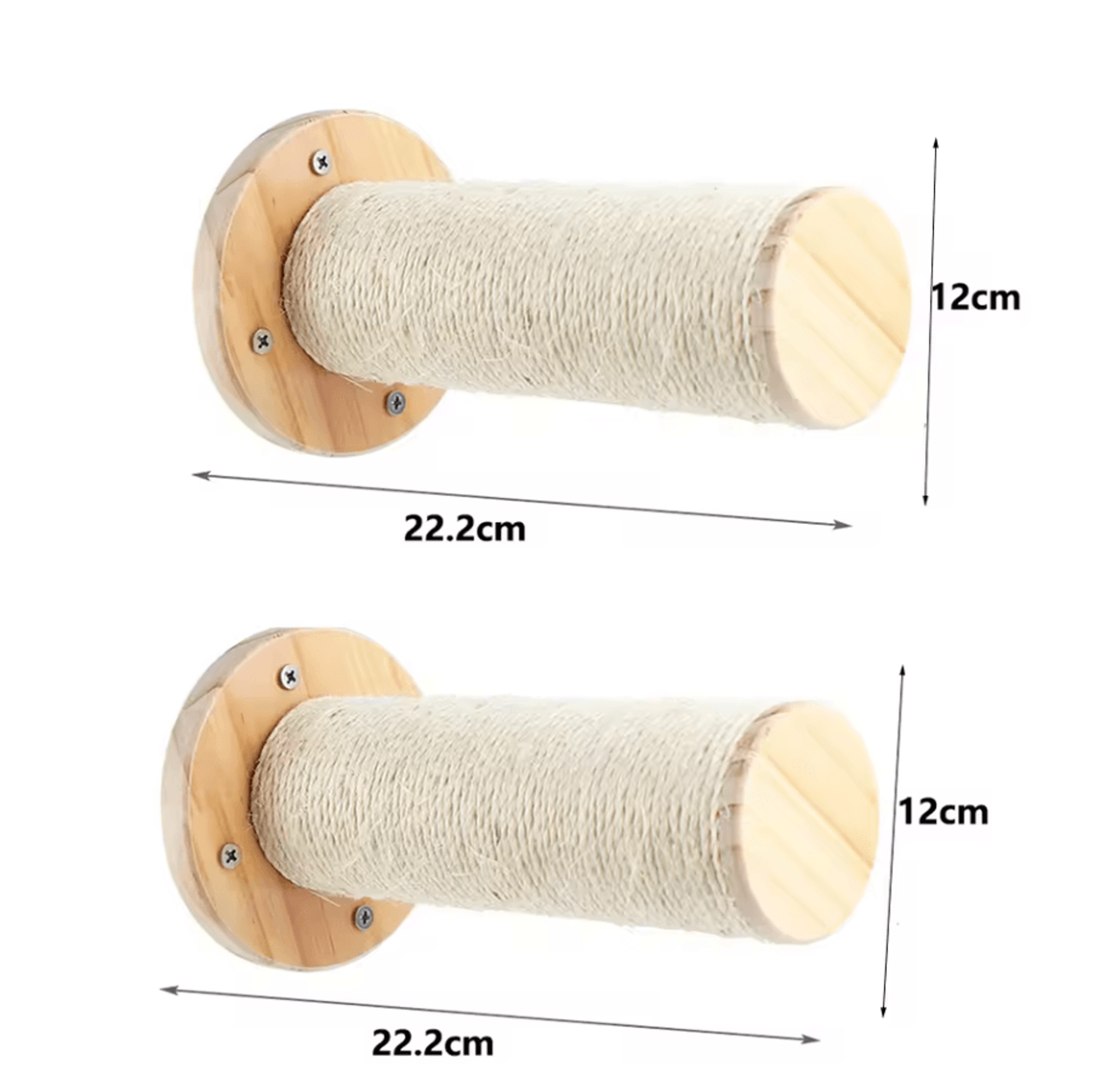 Wall Mounted Cat Shelves With Hammock Sisal Scratching Post And Climbing Ladder 2