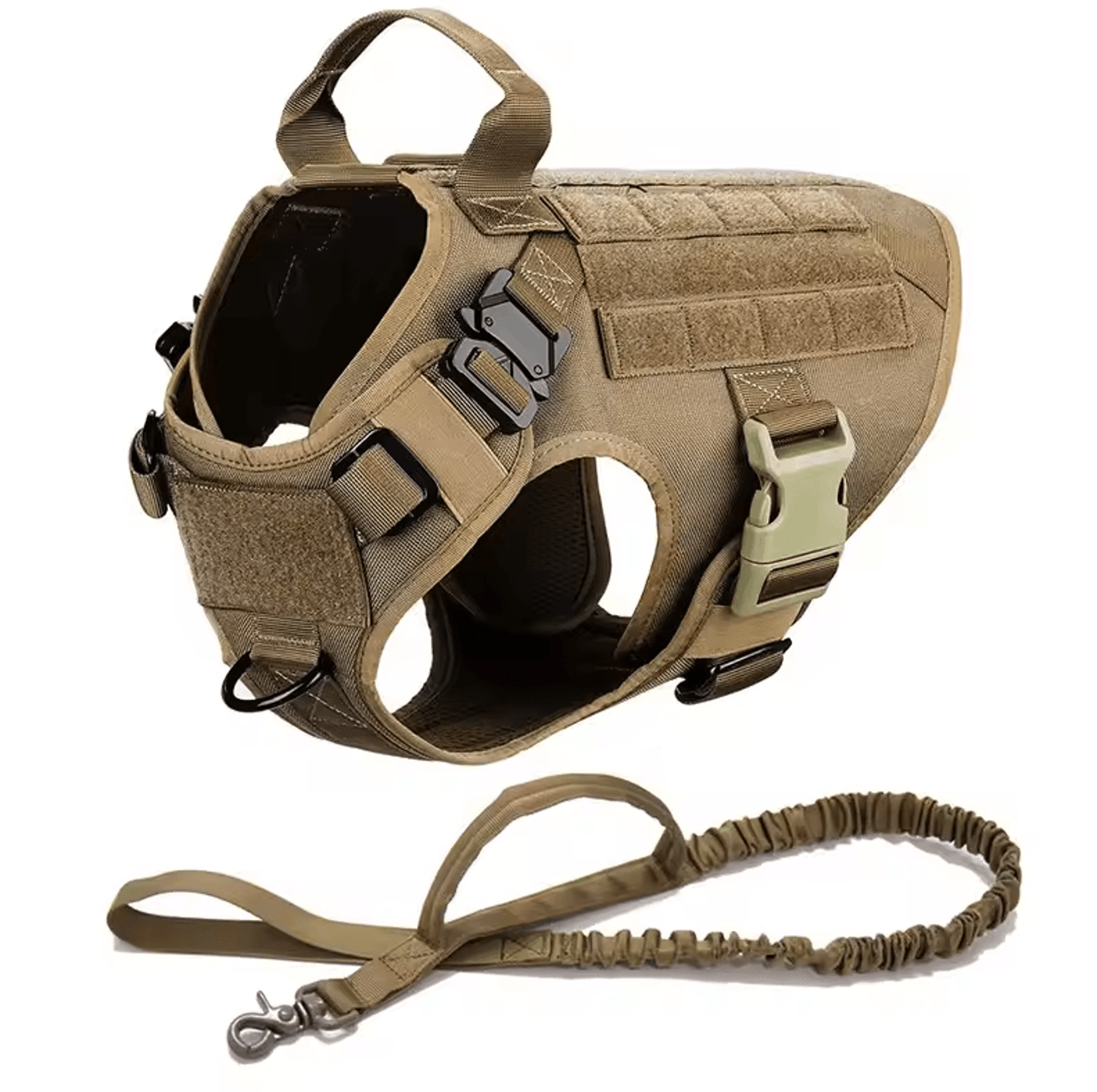 Tactical Dog Harness Collar And Leash Set For Large Dogs With No Pull Control 6