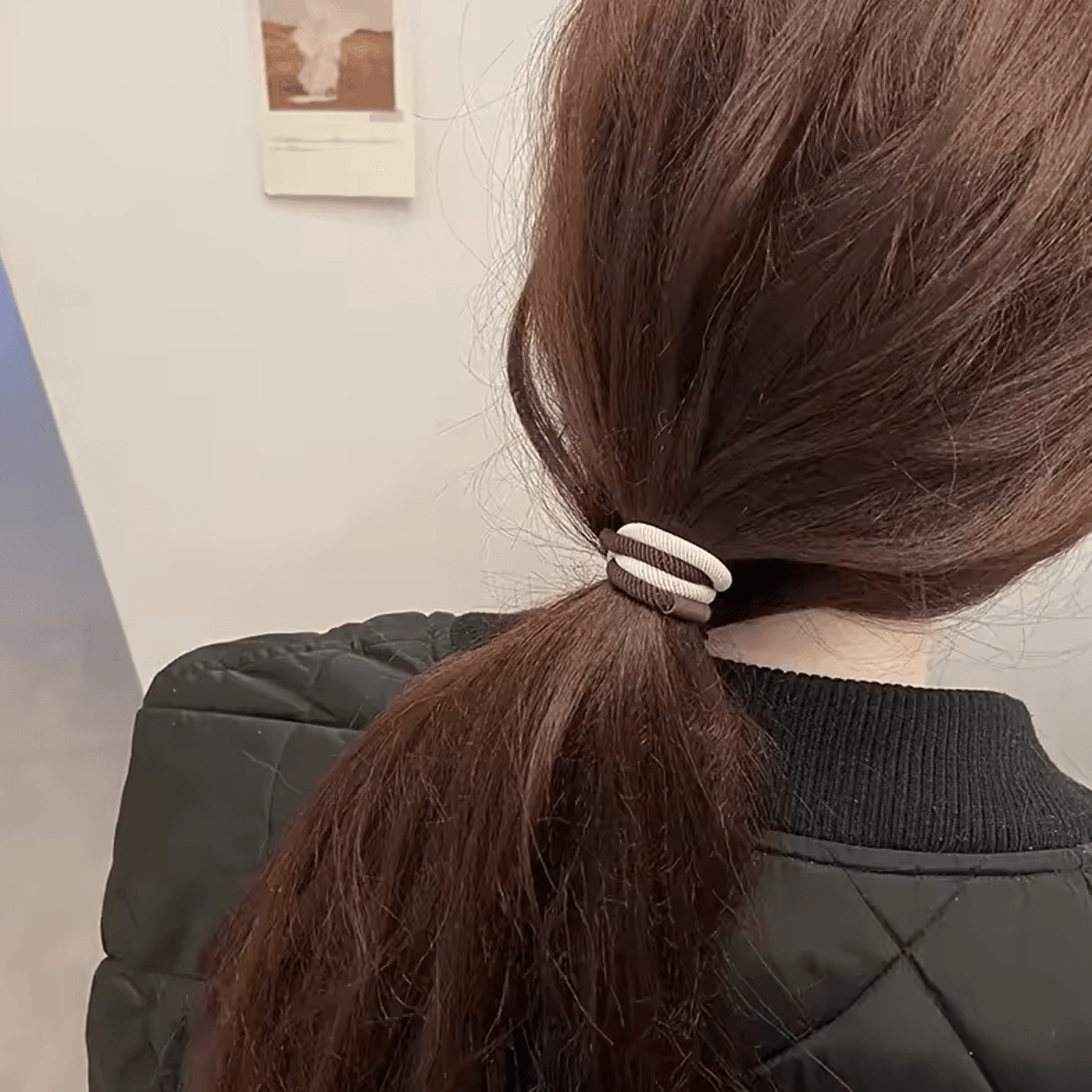 Elastic Hair Bands Set Thick High Elasticity Hair Ties For Women And Girls 0