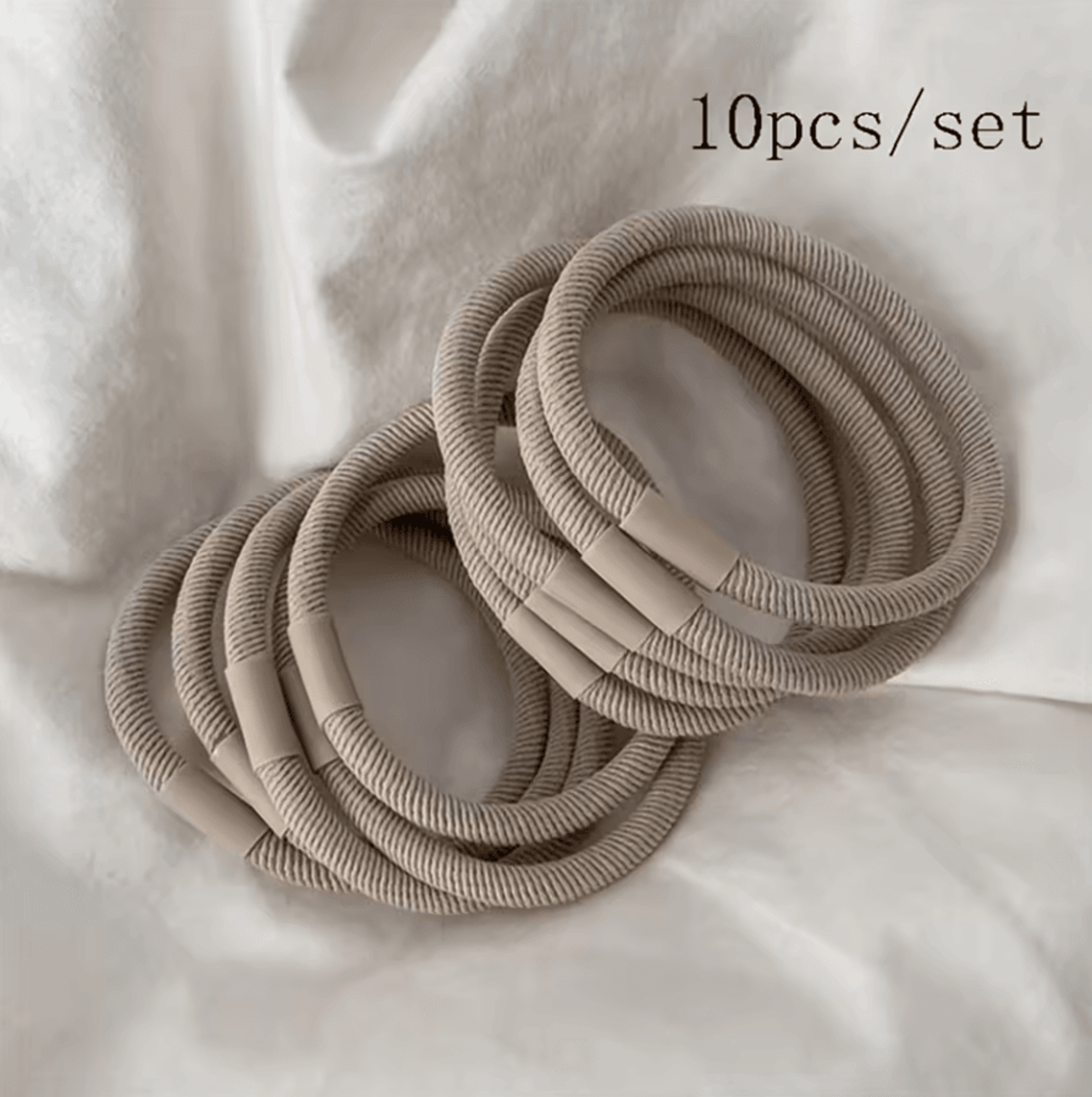 Elastic Hair Bands Set Thick High Elasticity Hair Ties For Women And Girls 5